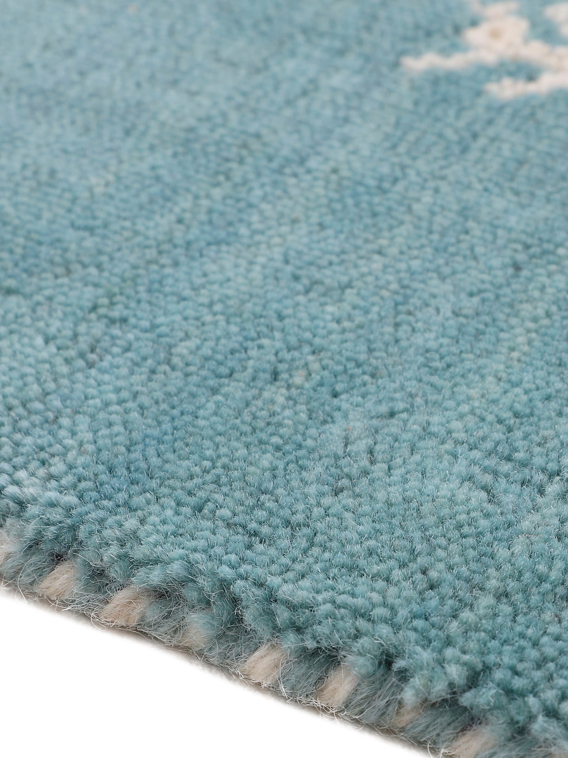 carpetfine Wollteppich »Gabbeh Uni, auch als Läufer erhältlich«, rechteckig, 15 mm Höhe, reine Wolle, handgewebt, Gabbeh Loom Tiermotiv, große Farbauswahl