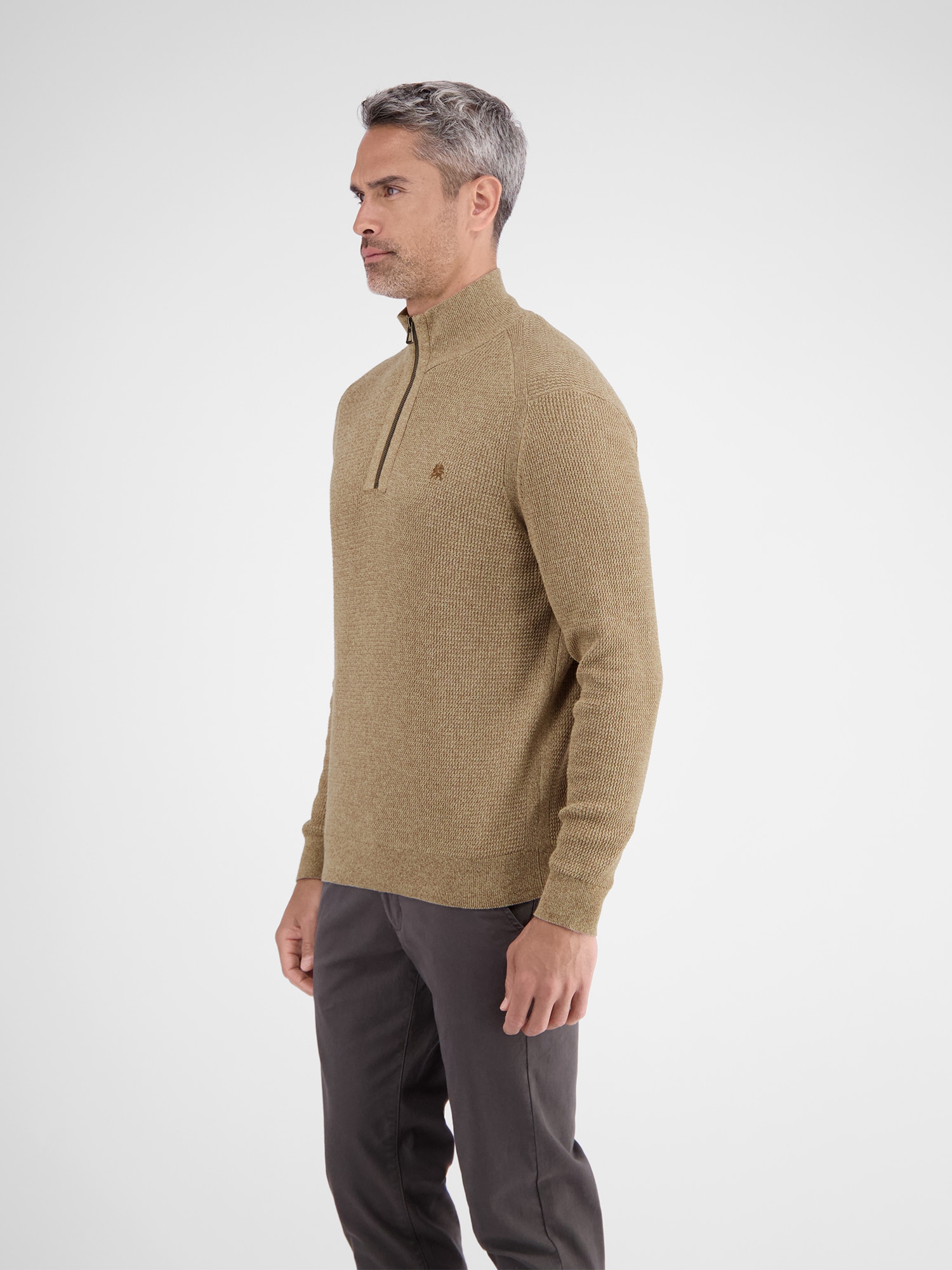 LERROS Troyer »LERROS Herren Stricktroyer in Melange-Optik«
