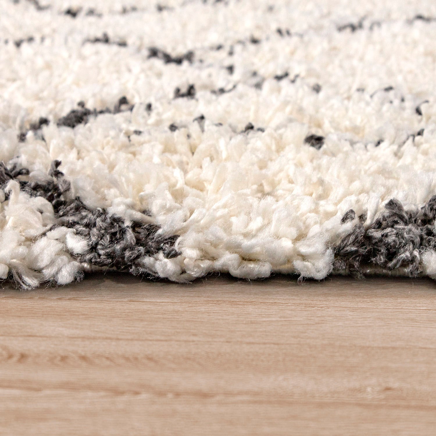 Paco Home Hochflor-Teppich »Kalmar 450«, rechteckig, 44 mm Höhe, Shaggy, Scandi Design, modernes Rauten Muster, weich & kuschelig