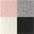 3x ecru, 2x grau, 2x rosa, 3x schwarz
