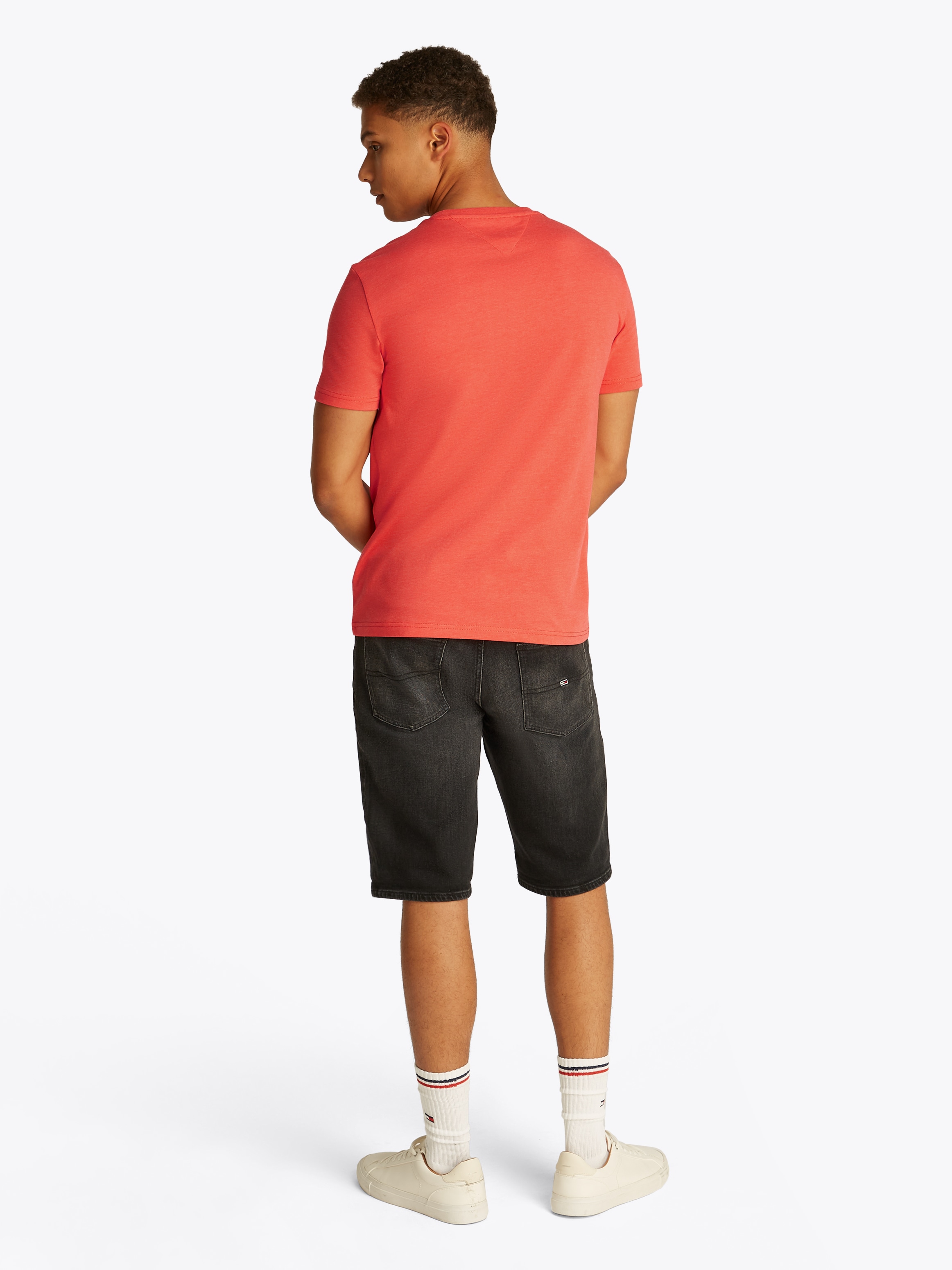 Tommy Jeans T-Shirt »TJM XSLIM JASPE HTR TEE EXT«, Mit Rundhalsausschnitt