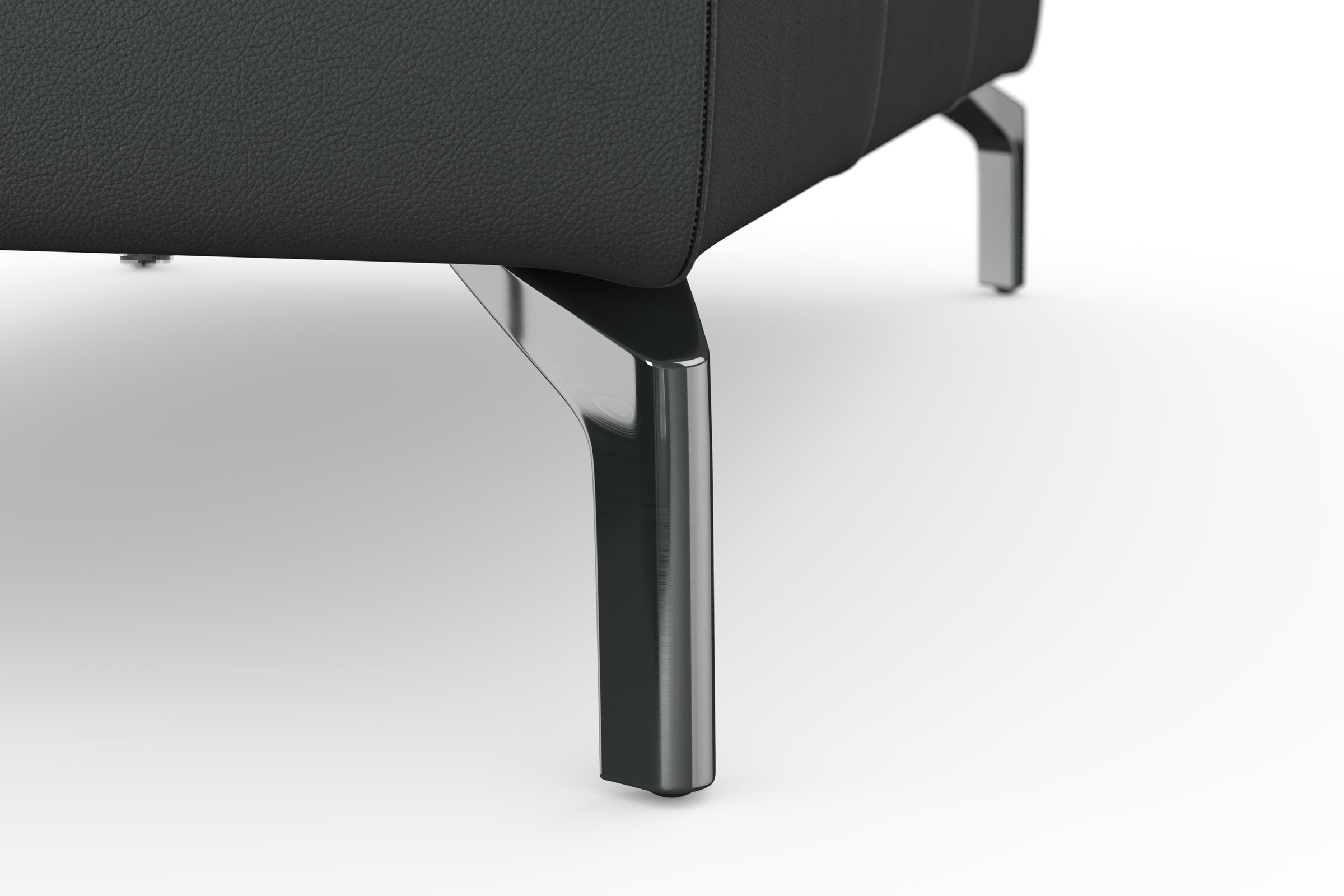 sit&more Hocker »Bendigo« mit Klappfunktion, Bodenfreiheit 15 cm, wahlweise in 2 Fußfarben