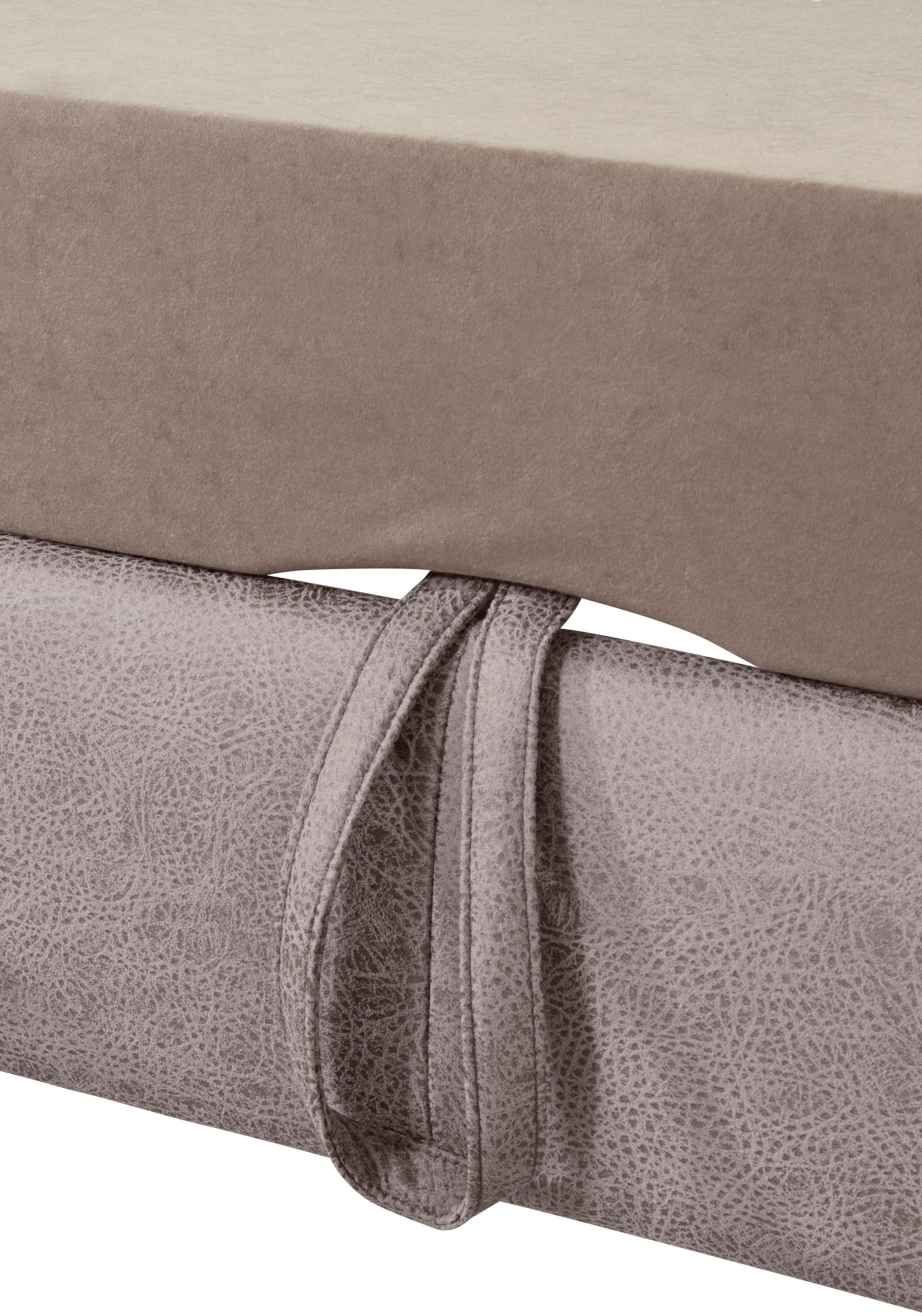exxpo - sofa fashion Ecksofa »Enya, aufwendige Detailverarbeitung, hoher Sitzkomfort, bequem, L-Form«, mit Kopfteilverstellung, wahlweise Bettfunktion u. Bettkasten