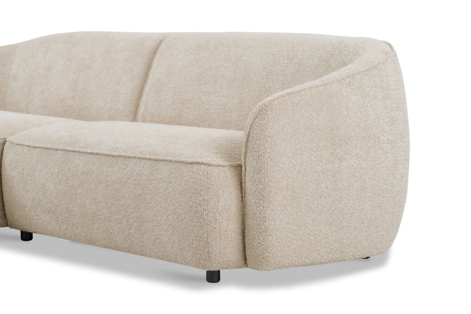 INOSIGN Ecksofa »Cosigo«, Breite 246 cm, 2 Chenille-Stoffe zur Auswahl, mit Kaltschaum