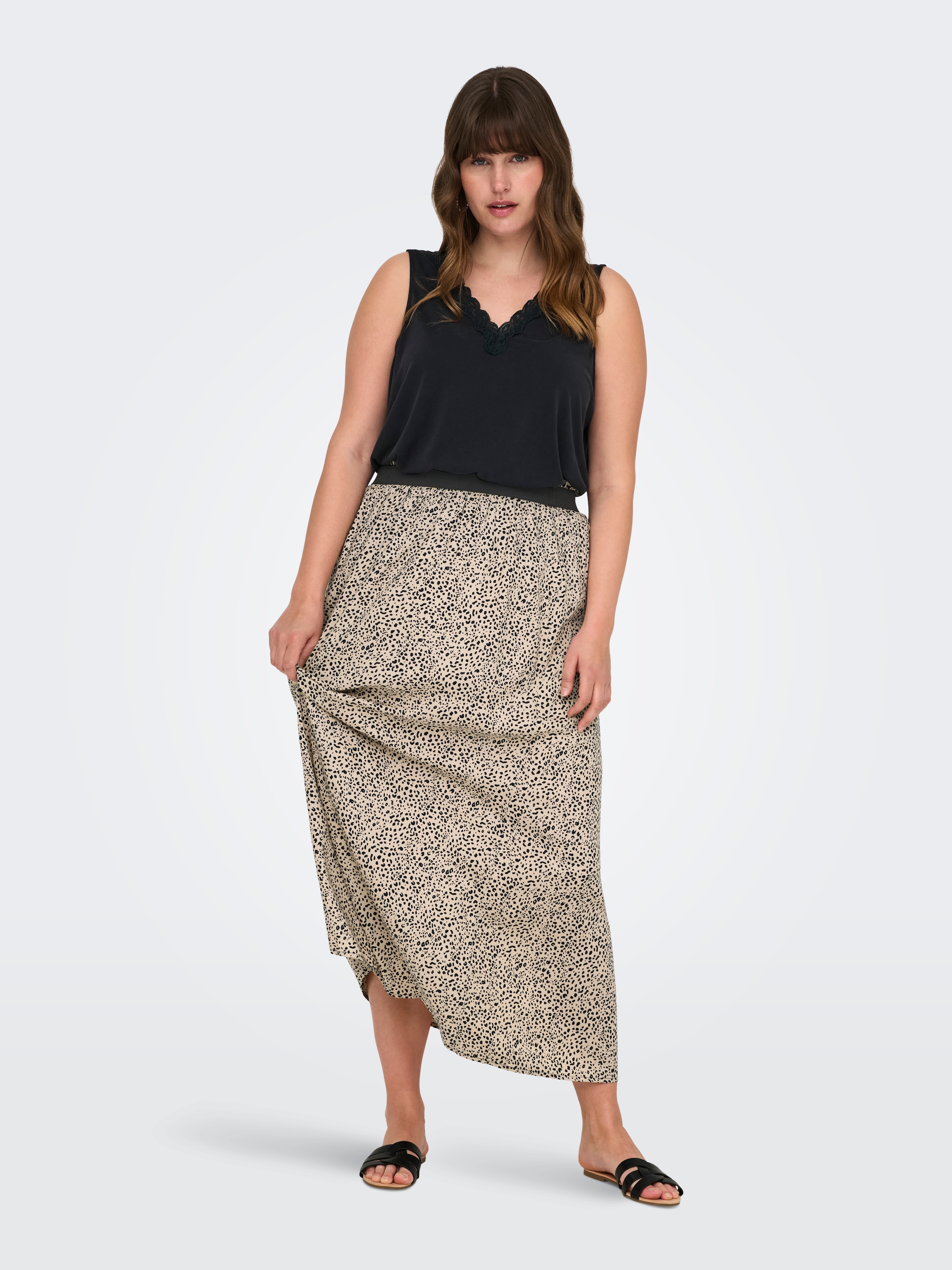 ONLY CARMAKOMA Maxirock »CARVENEDIG LIFE LONG SKIRT NOOS«