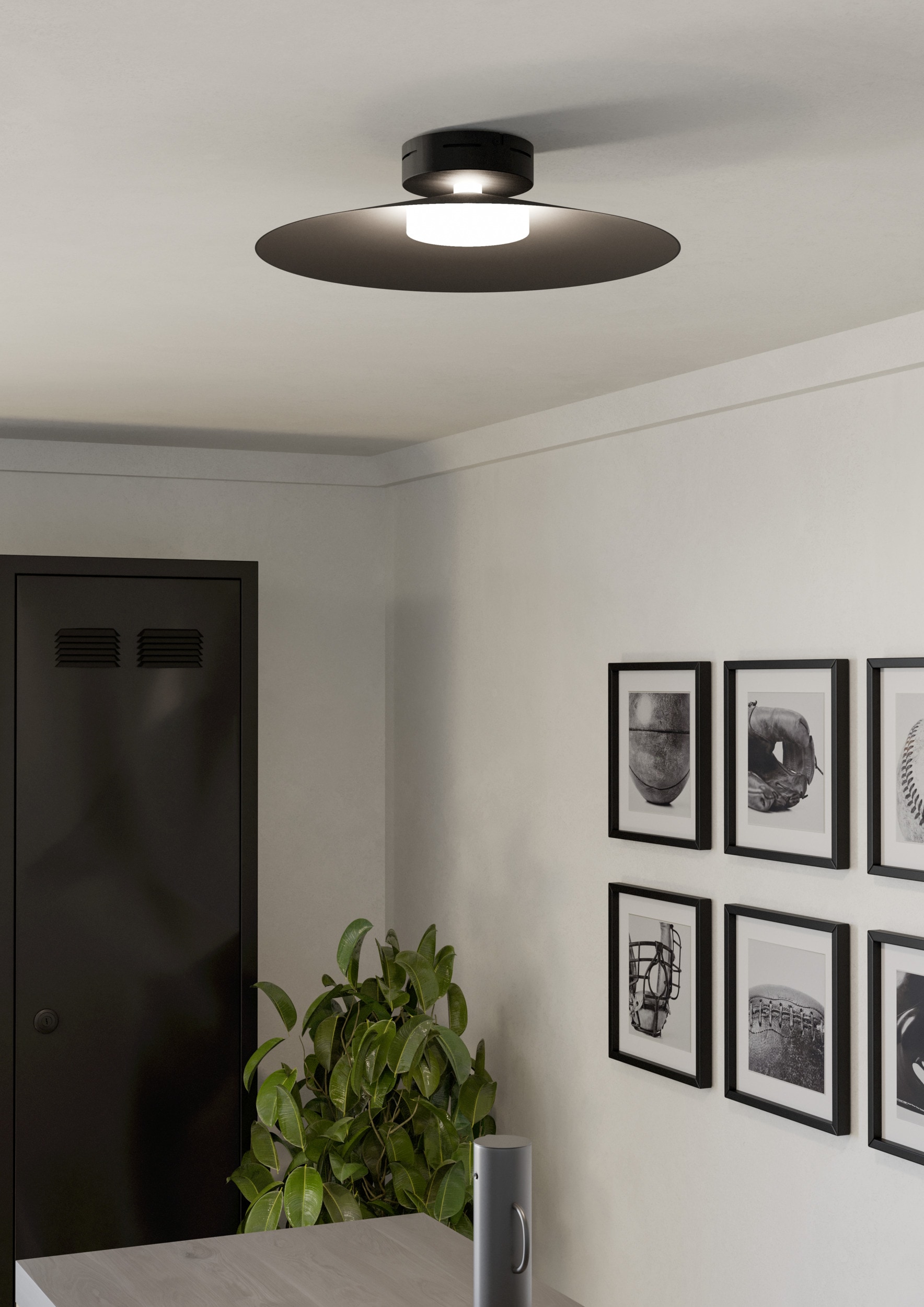 EGLO LED Deckenleuchte »CONOMAVILLA-Z Deckenlampe - Stahl - LED - 15,5W - IP20« LED-Modul 1 Stk. Kaltweiß | Neutralweiß | RGB | Warmweiß Wohzimmerlampe, Esszimmerlampe, Flur, Schlafzimmer, H11 x Ø45 cm