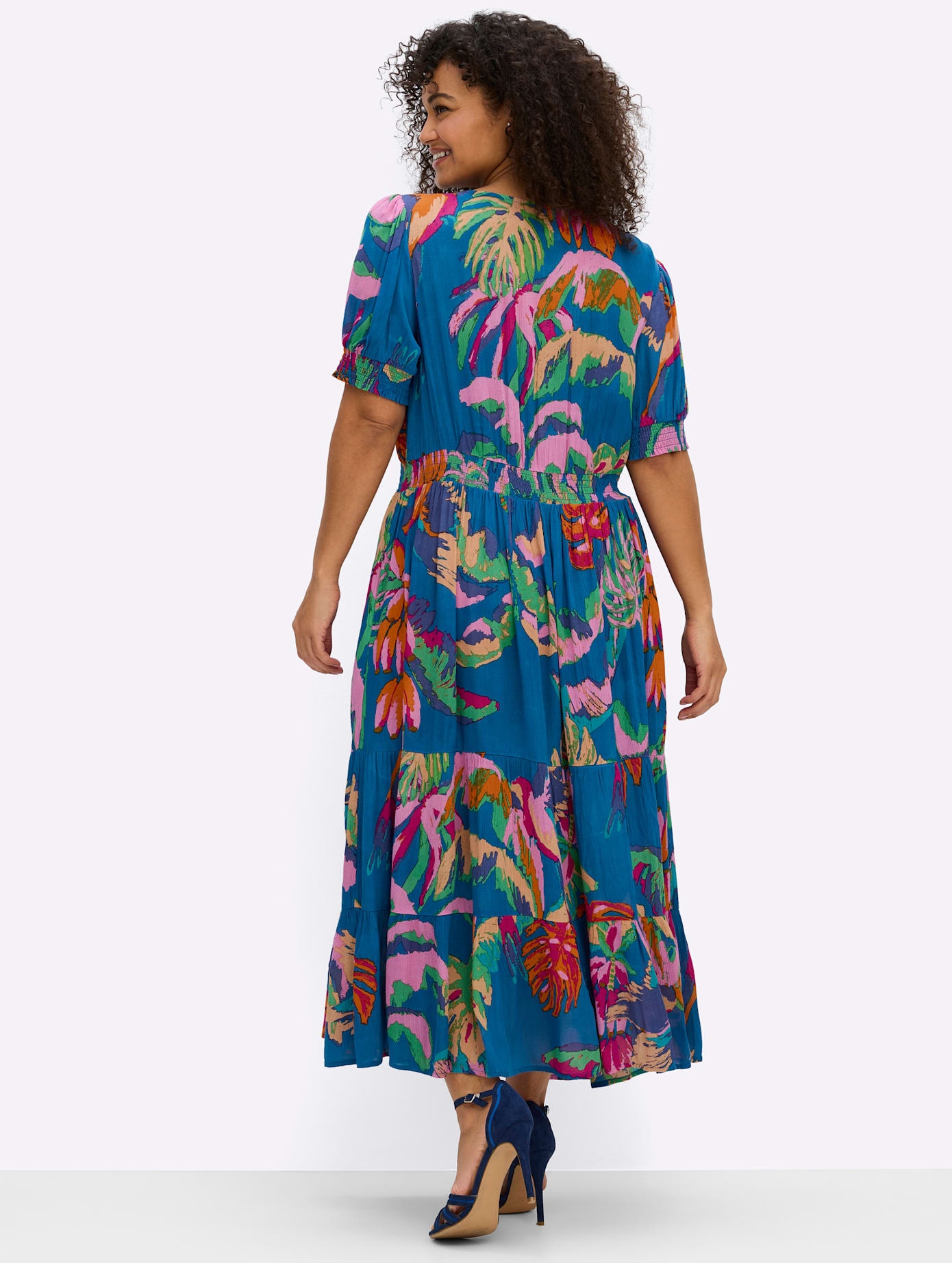 Sheego Druckkleid »Kleid« Eingrifftaschen
