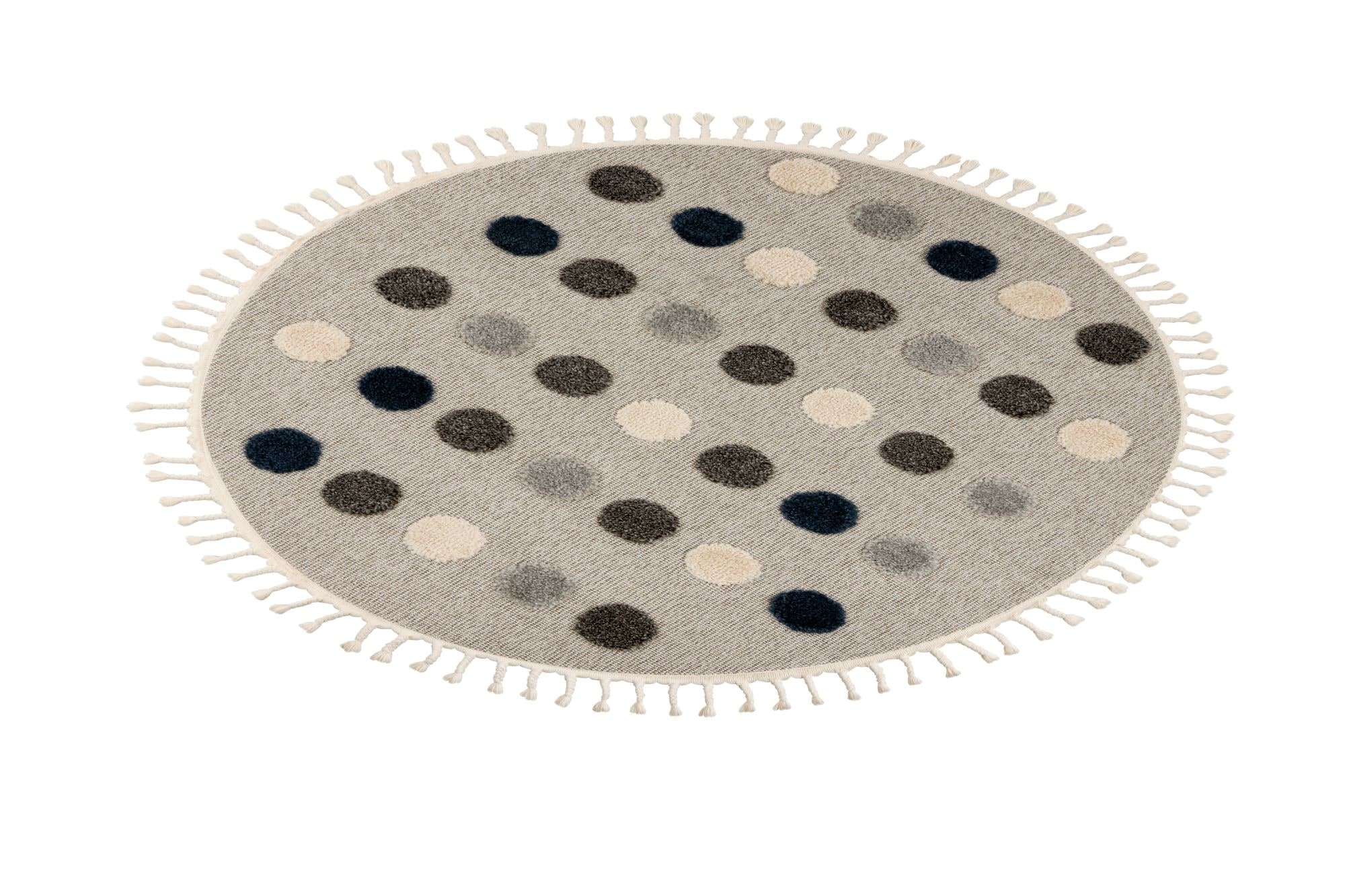 Kayoom Kinderteppich »Modena 419« rechteckig 11 mm Höhe auch in rund, Kurzflor, Hoch Tief, mit Fransen