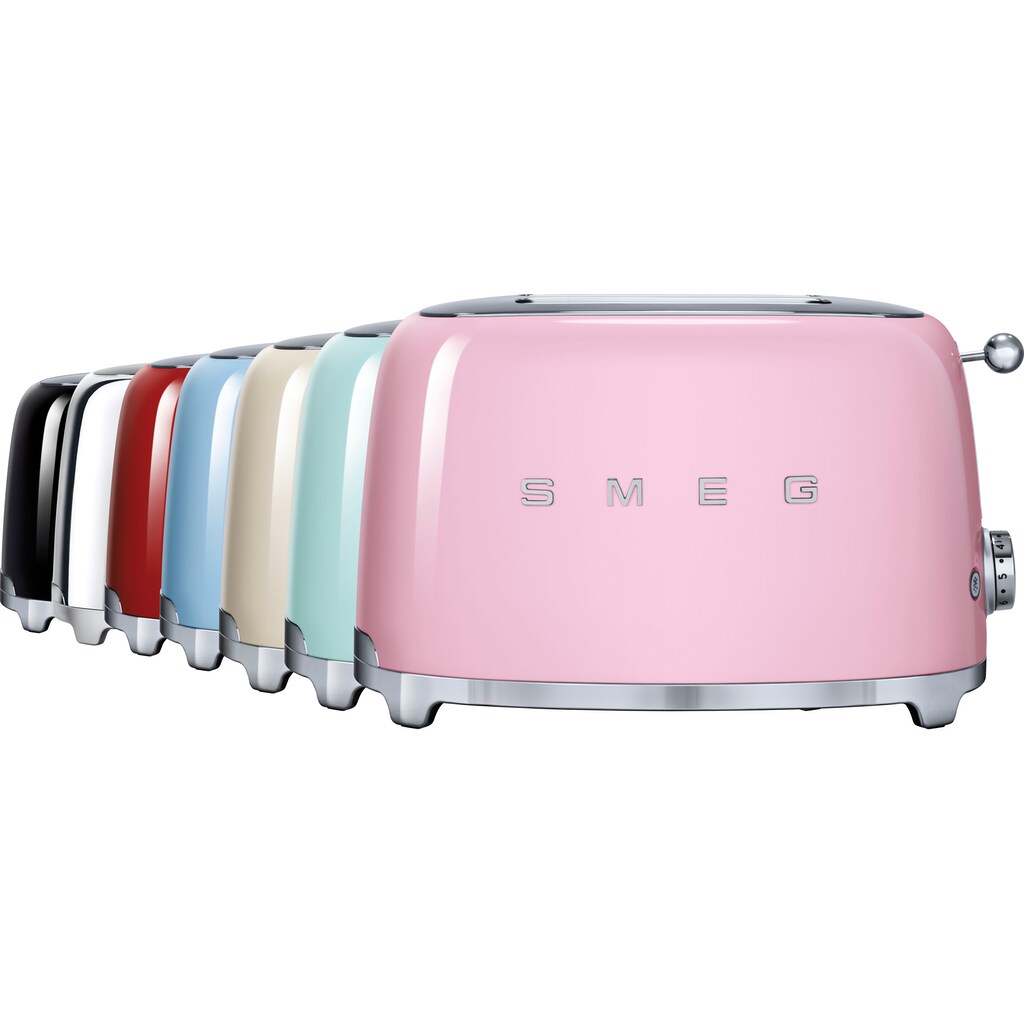 Smeg Toaster »TSF01PKEU«, 2 kurze Schlitze, für 2 Scheiben, 950 W