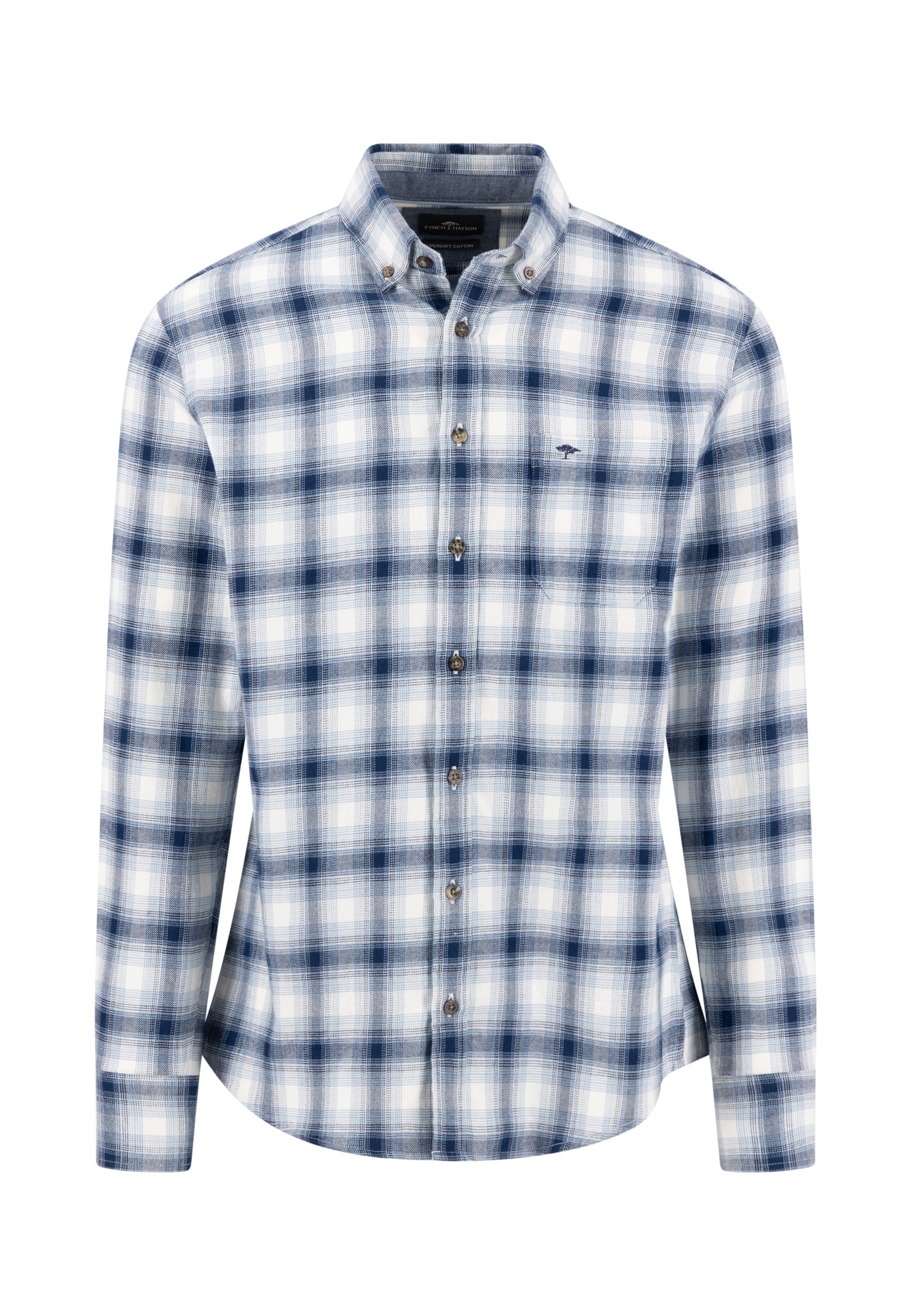 FYNCH-HATTON Karohemd mit Button-Down-Kragen