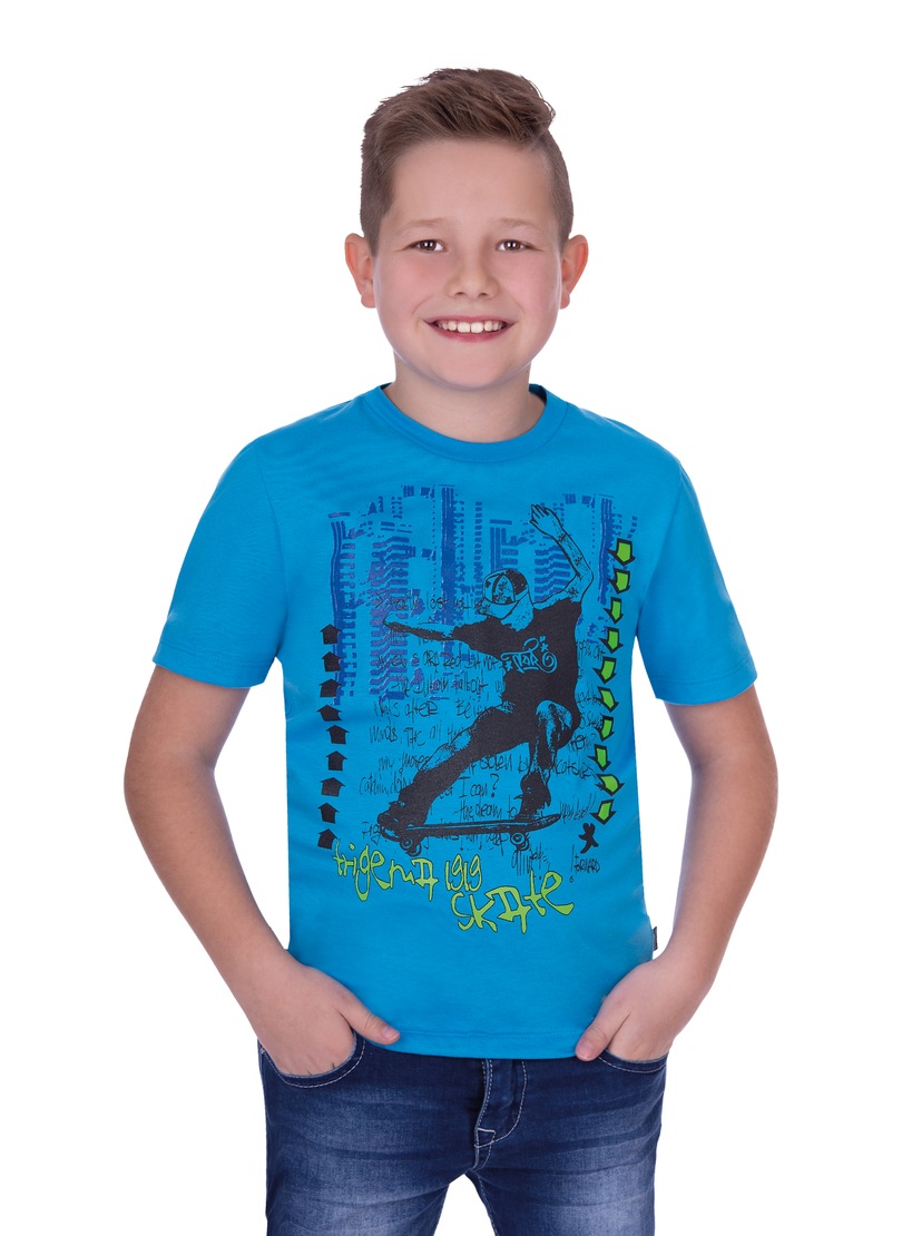 Trigema T-Shirt, mit coolem Aufdruck