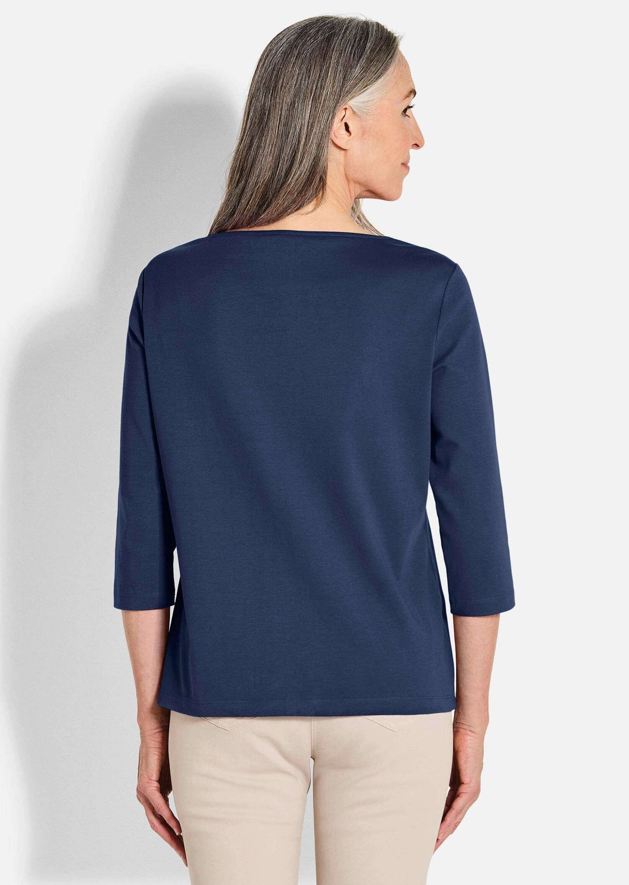 GOLDNER Kurzarmshirt »Kurzgröße Basic-Shirt aus Interlock-Jersey«