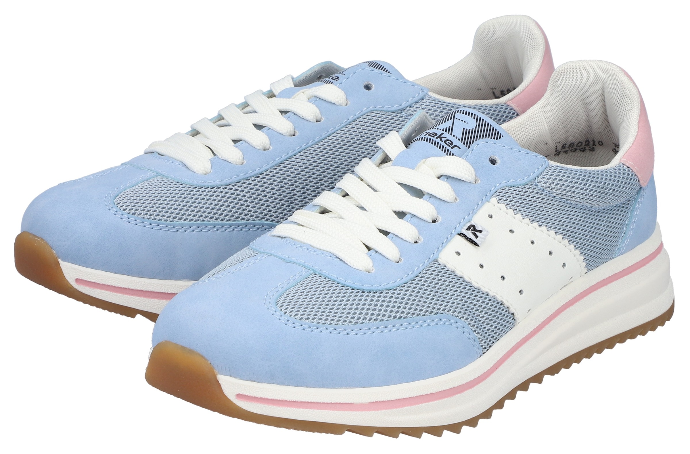 Rieker Sneaker  Schnürschuh, Halbschuh, Freizeitsneaker mit Kontrastbesätze