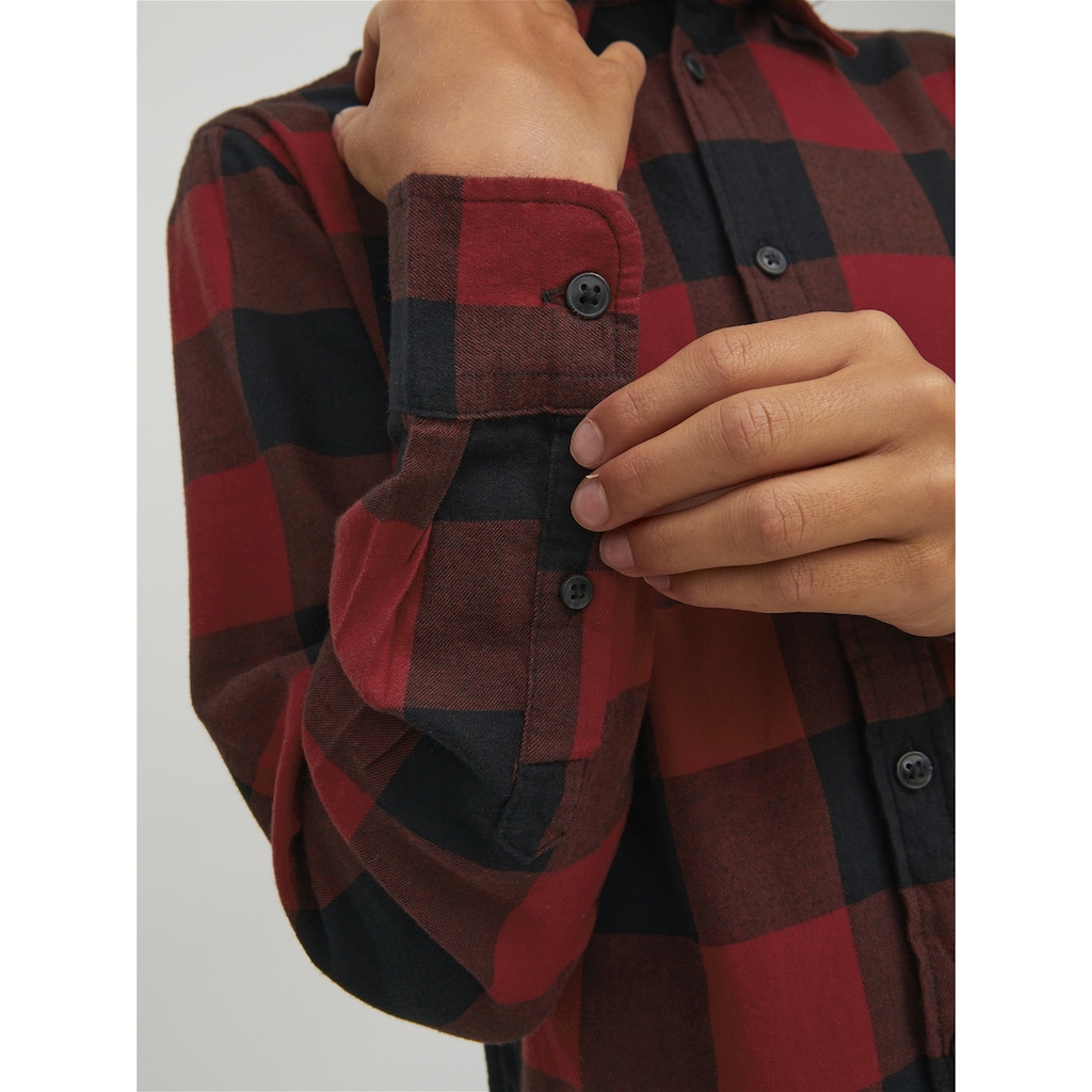 Jack & Jones Junior Karohemd »JJEGINGHAM TWILL SHIRT L/S NOOS JNR«