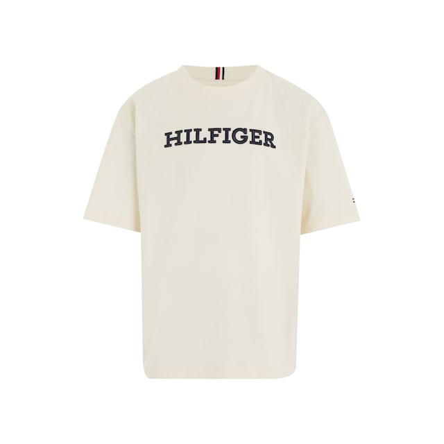 Tommy Hilfiger T-Shirt »U MONOTYPE TEE S/S«, mit großer Logo-Stickerei  kaufen bei OTTO
