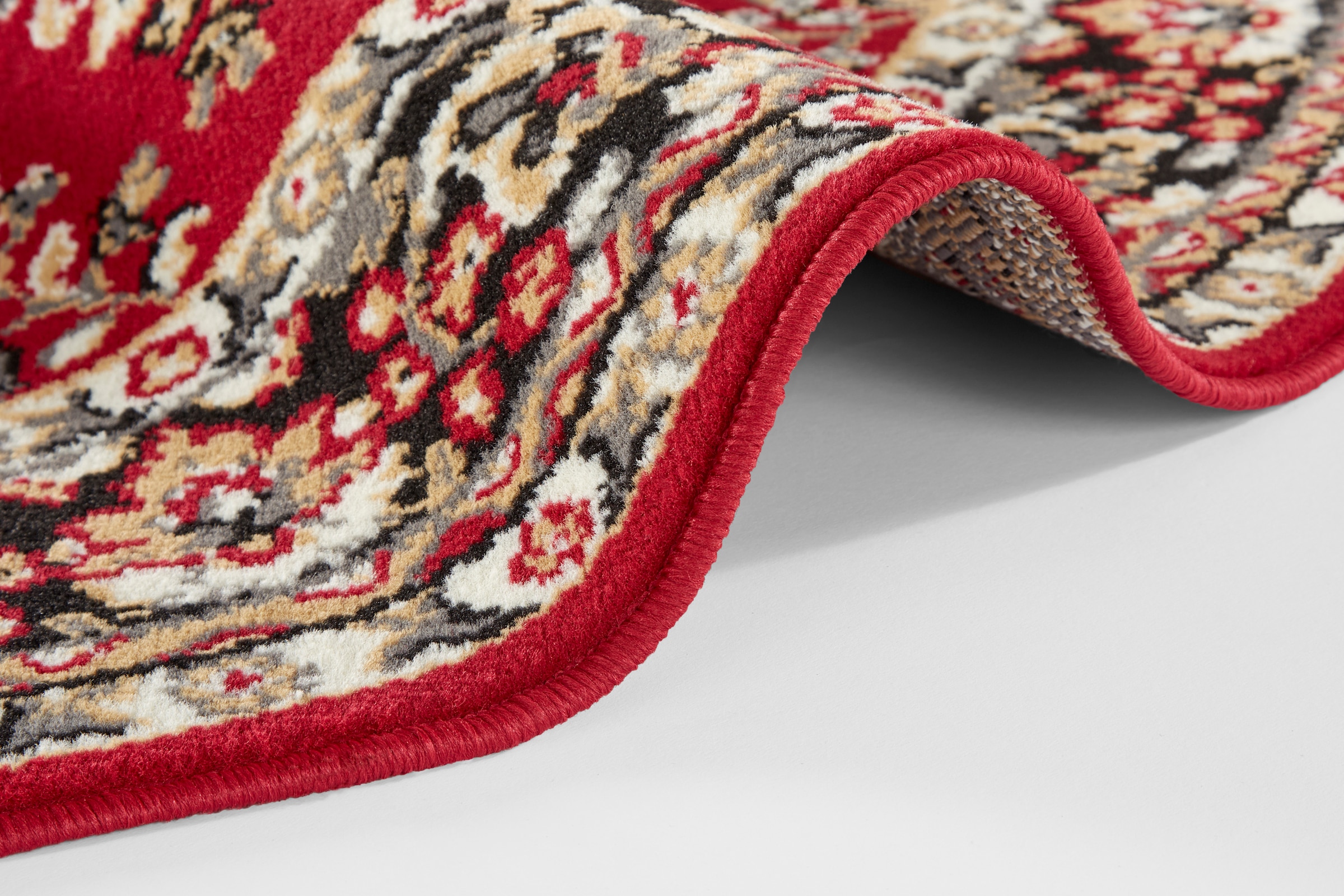 HANSE Home Teppich »Halton«, rechteckig, 8 mm Höhe, Kurzflor, Orient-Optik, mit Bordüre, Läufer, pflegeleicht, gekettelt