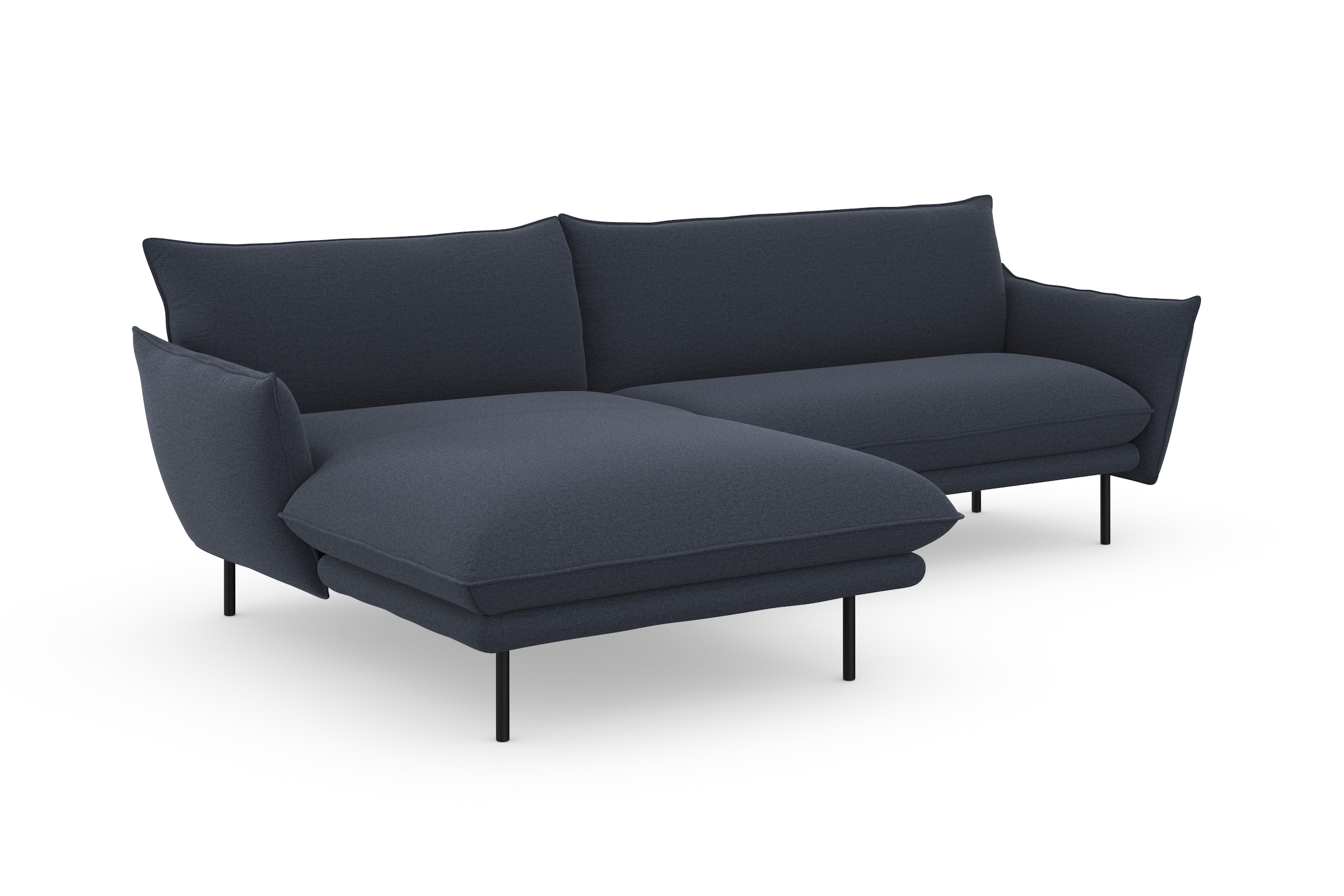 andas Ecksofa »Stine L-Form«, Besonderes Design durch Kissenoptik und Keder, by Morten Georgsen