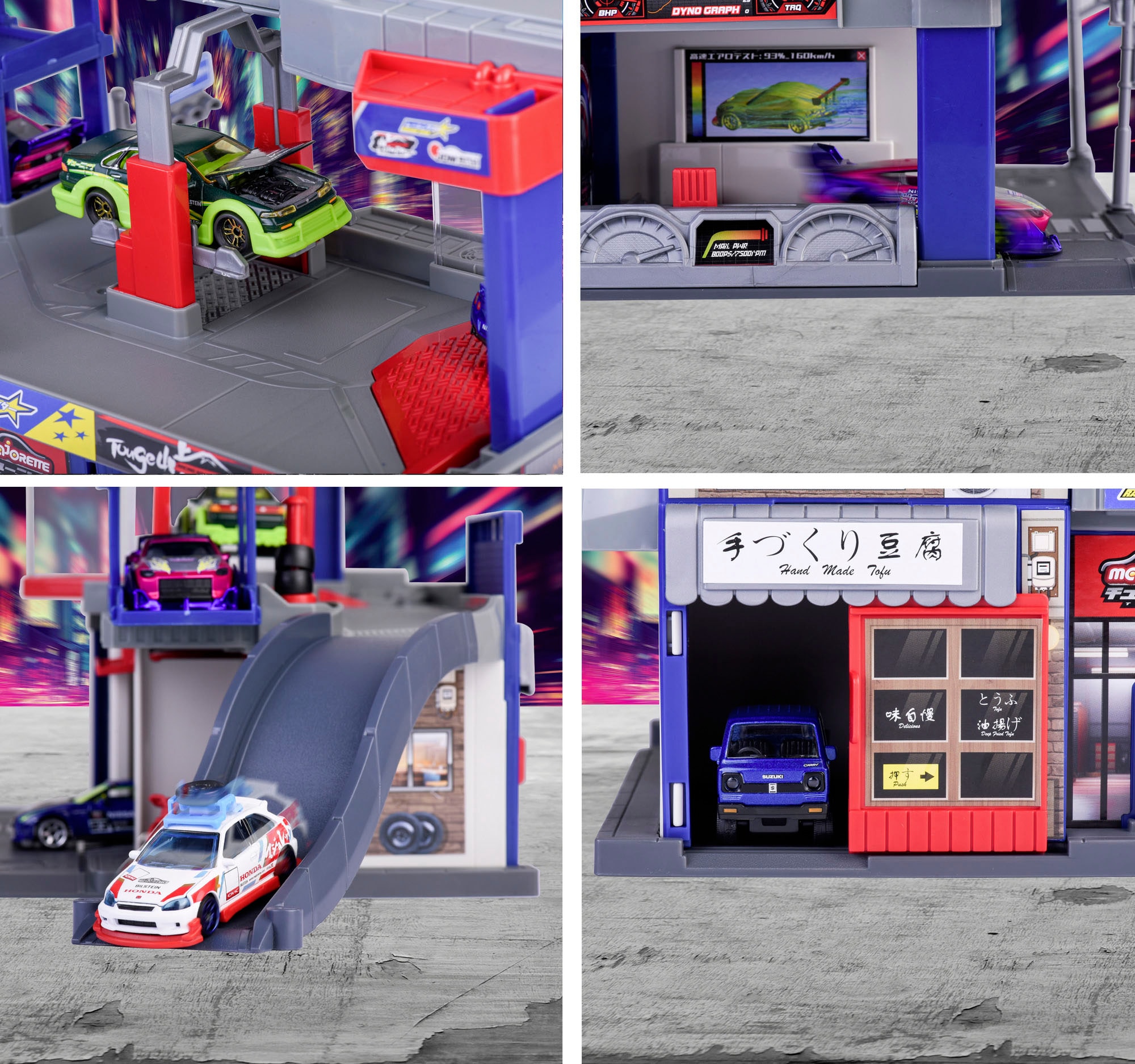 majORETTE Spiel-Parkgarage »Japan Series Tuning Garage« mit Licht und Sound