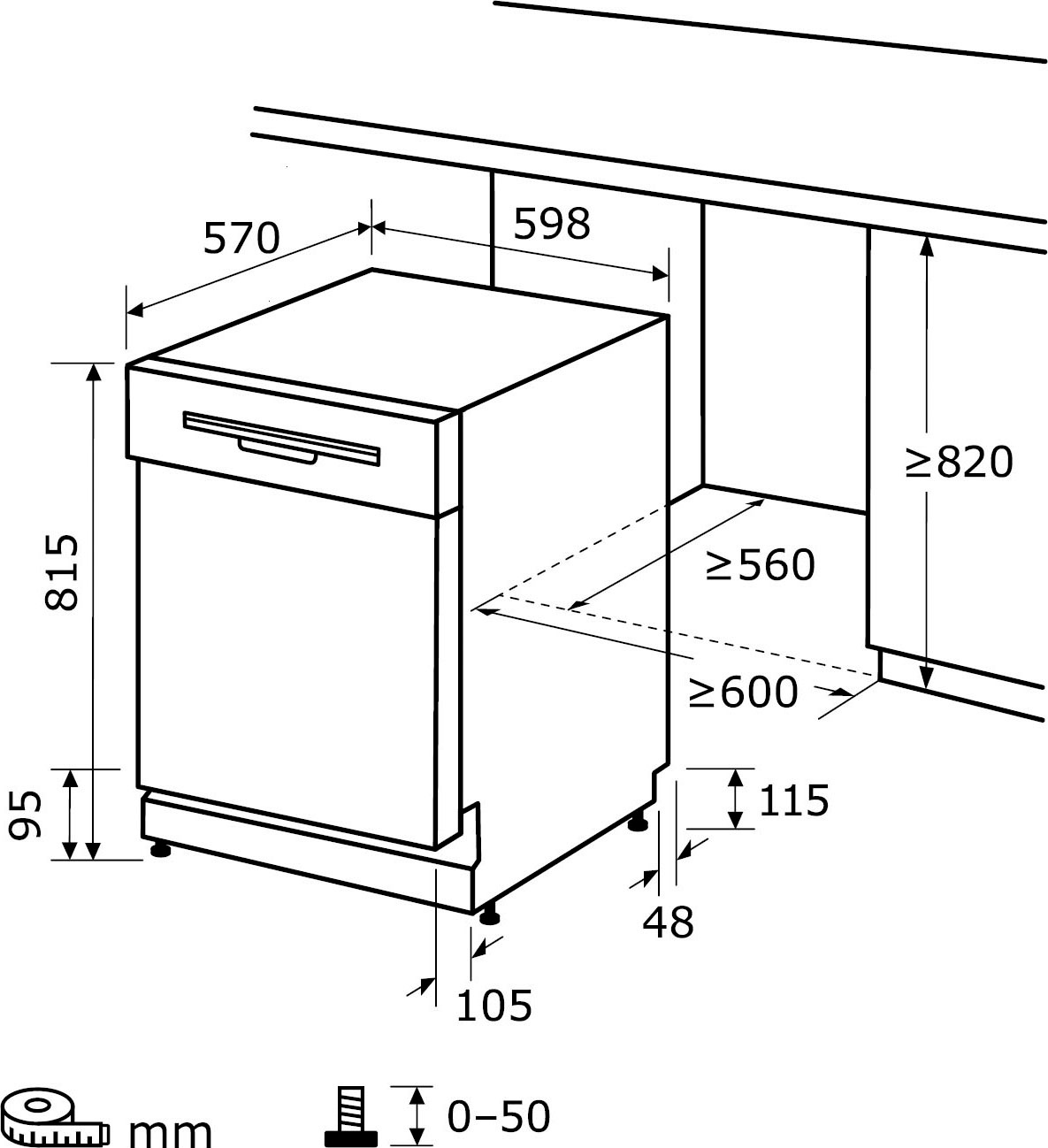 exquisit Unterbaugeschirrspüler »EGSP9614-EF-030B inox«, 14 Maßgedecke