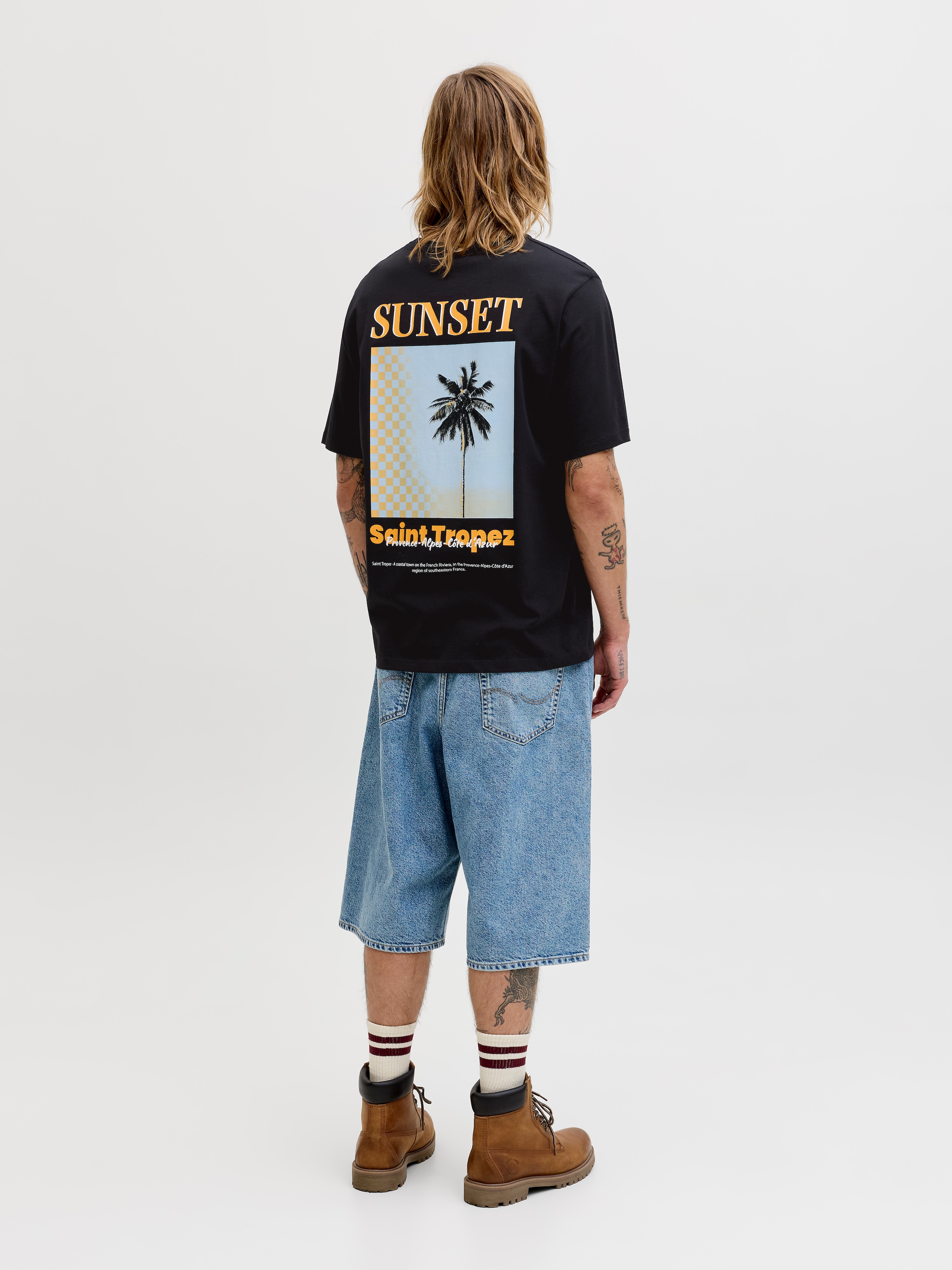 Jack & Jones Rundhalsshirt »JJCITY PHOTOPRINT TEE SS CREW NECK« Baumwolle, relaxed fit