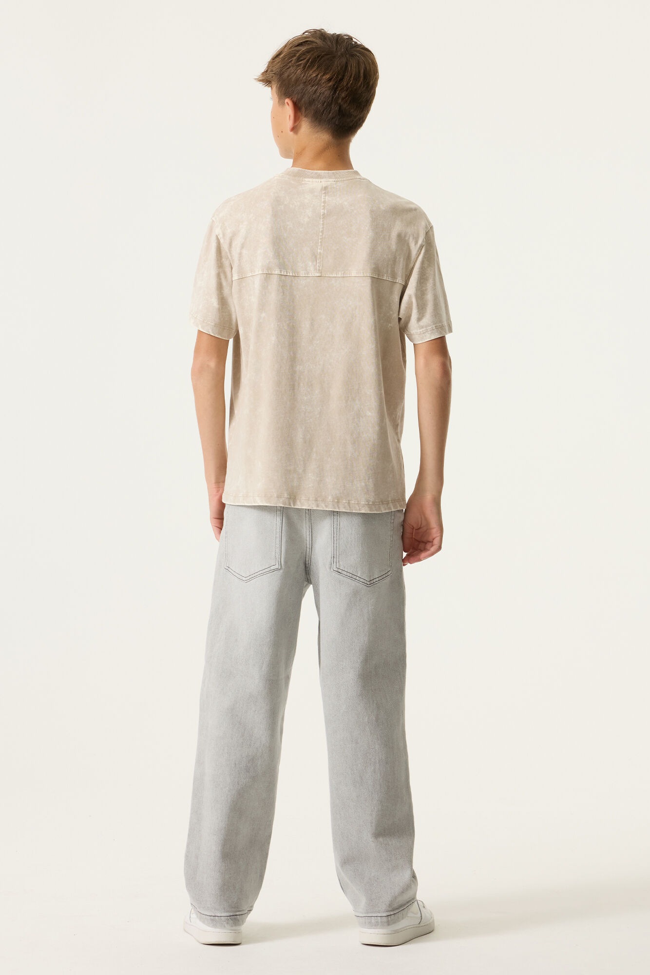 Garcia T-Shirt im Batik-Look und Print, für Boys