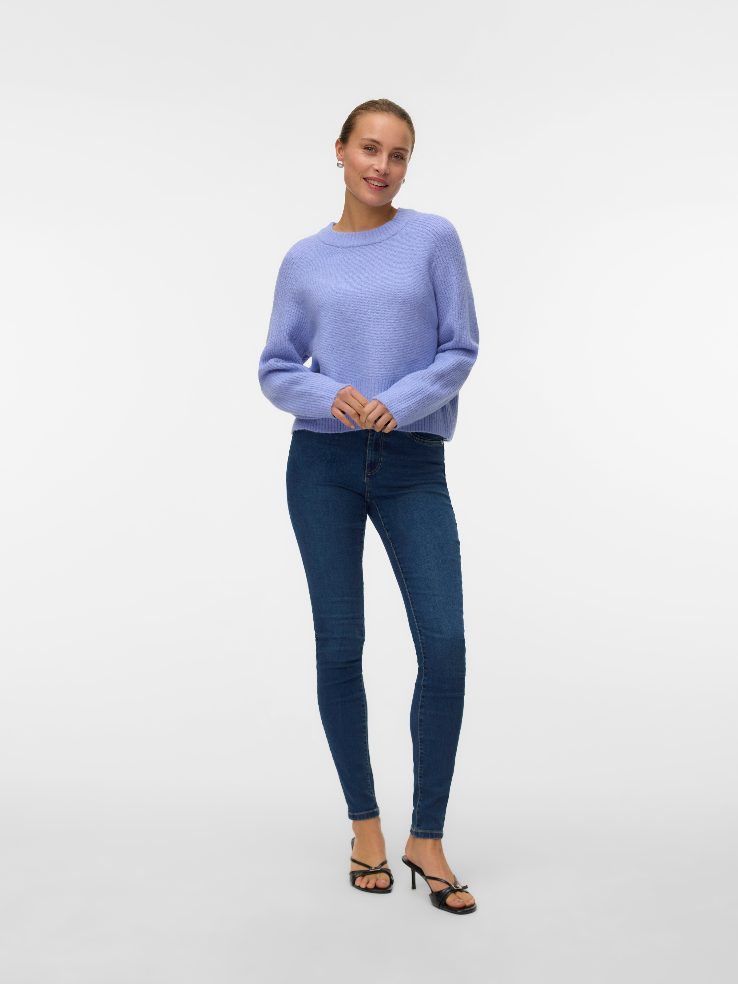 Vero Moda Strickpullover »VMBANG LS O-NECK PULLOVER BOO«