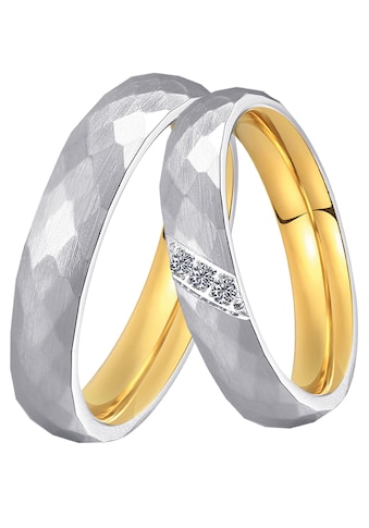 Trauring »Schmuck Geschenk Edelstahl Trauring Ehering Partnerring LIEBE«