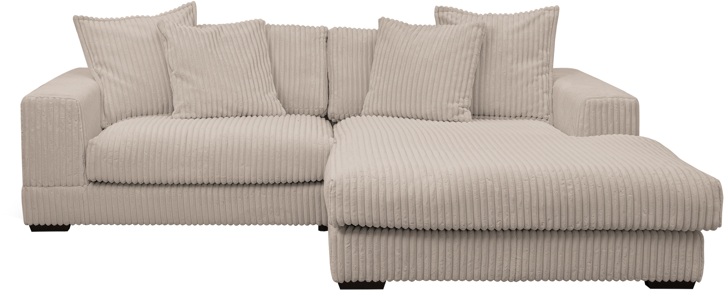 WERK2 Ecksofa »Eldorado, Megasofa, Polsterecke mit viel Platz, Breite 285cm, L-Form«, Design Ecksofa, besonders weicher Sitzkomfort, extra breite Recamiere