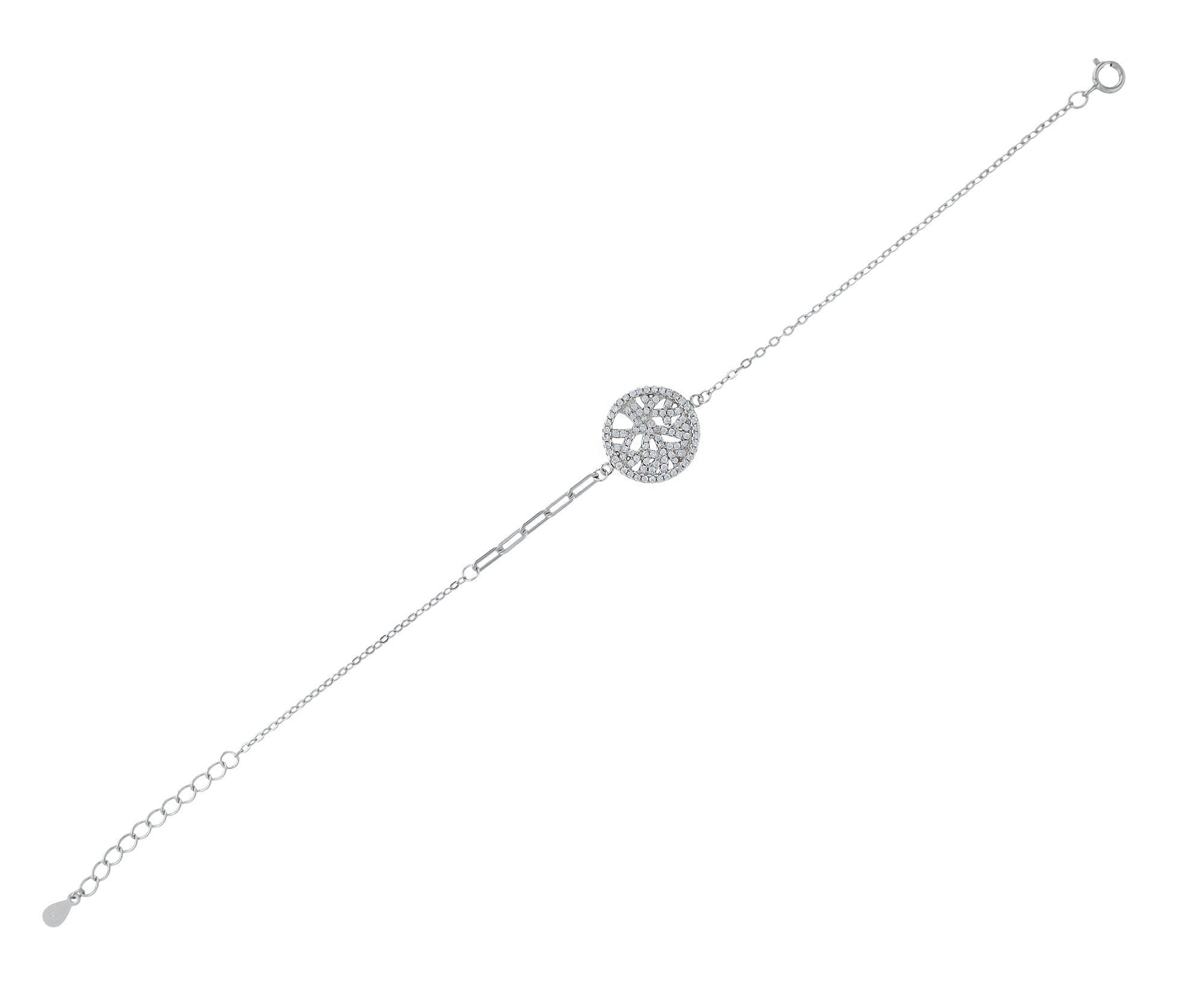 Adelia´s Armband »Damen Armband ¿ Lebensbaum aus 925 Silber mit Zirkonia 17+3 cm«