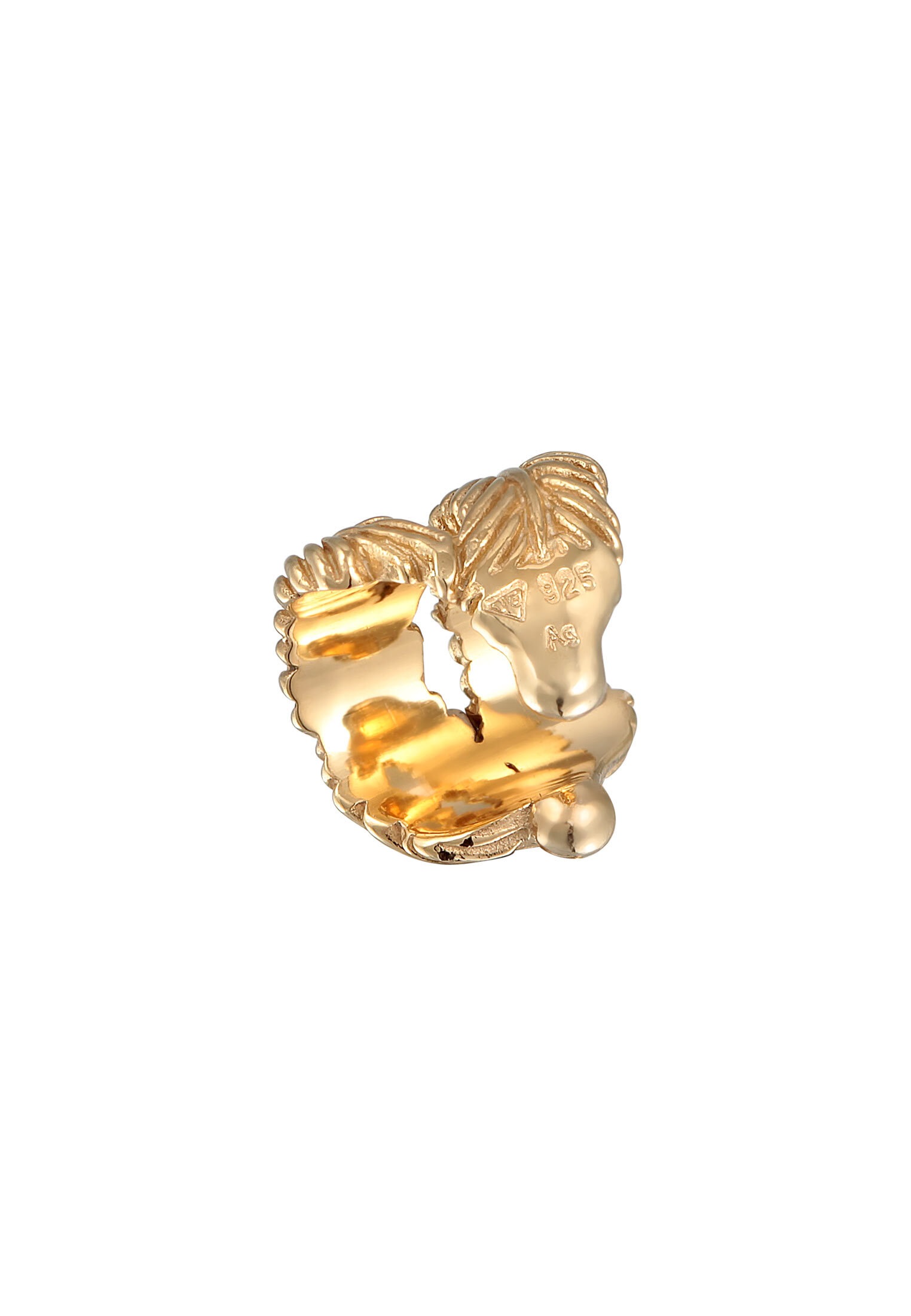 Elli Ohrklemme »Ohrringe Earcuff Single Feder Boho 925 Silber«