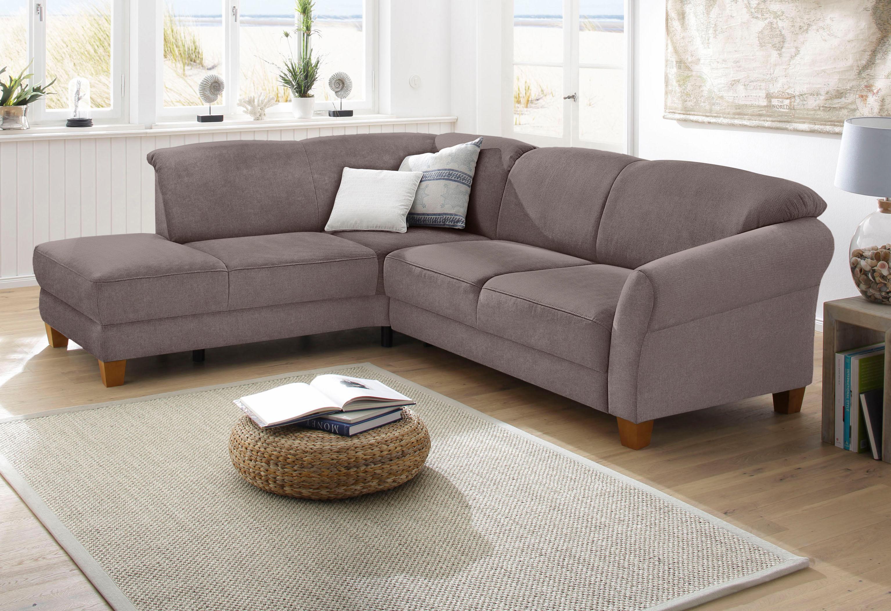 OTTO home Ecksofa "Gotland L-Form" wahlweise mit Sitztiefenverstellung + Bettkasten
