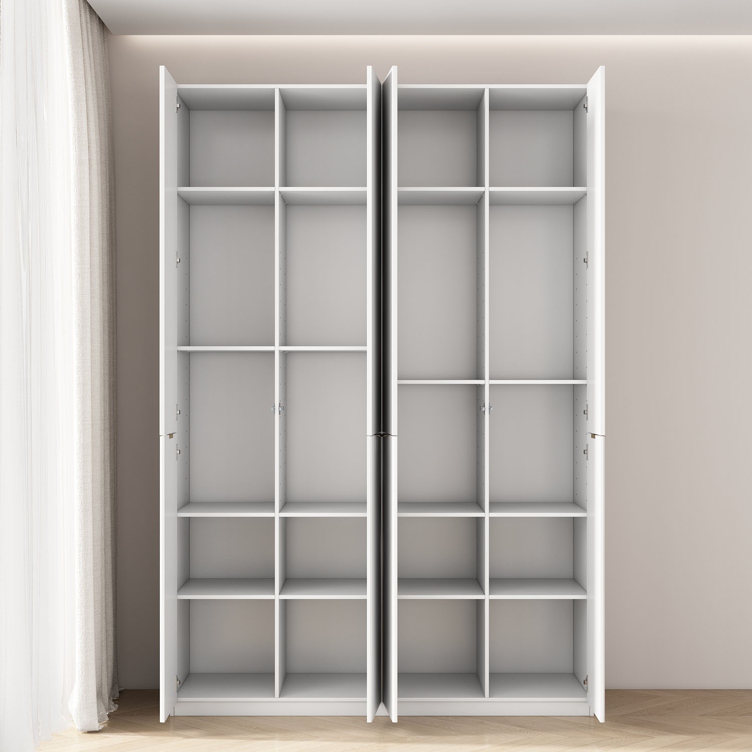 OTTO home Kleiderschrank »Jorella Schlafzimmerschrank Garderobe mit Softclose« eleganter Schlafzimmerschrank Rillendesign Trend Breite 161cm