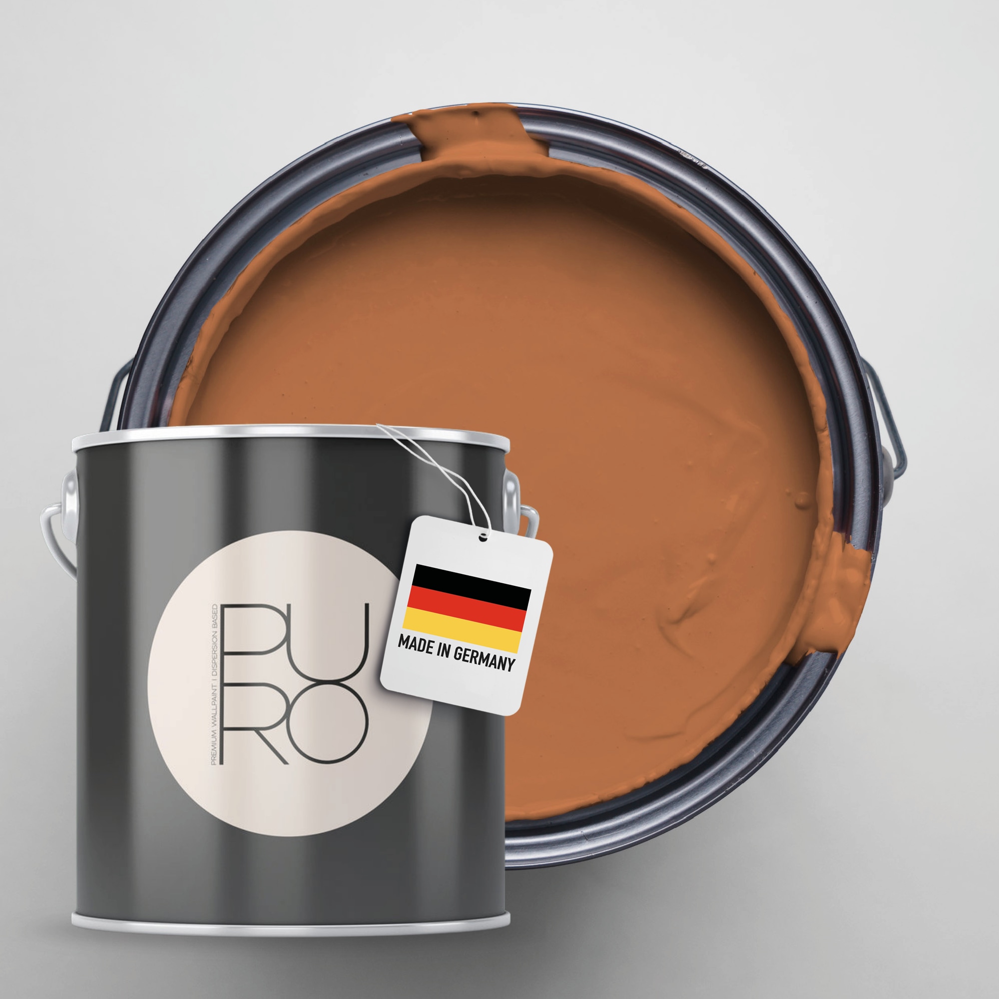 A.S. Création »Premium Innenwandfarbe PURO Tuchmatt dusty orange« ideal für Wohnzimmer, Schlafzimmer, Flur und Küche, Farbwelt Orange