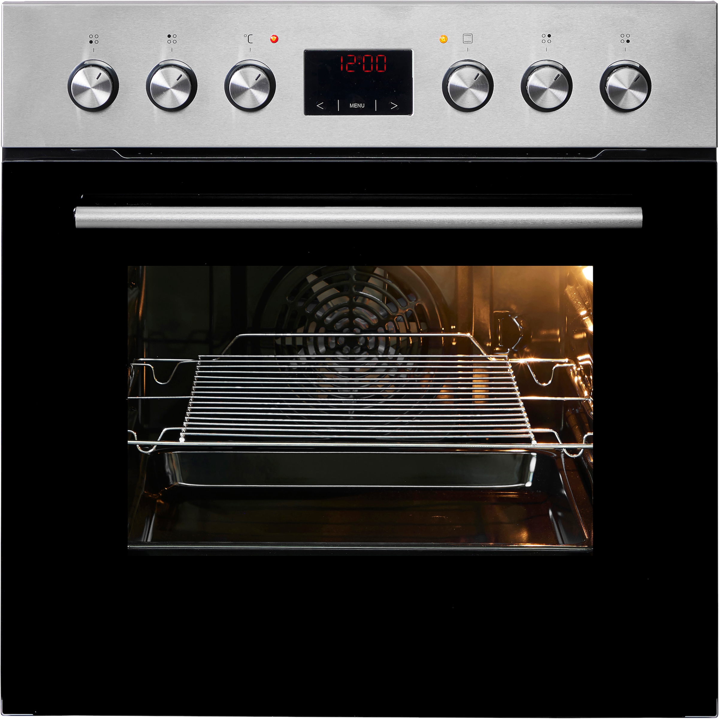 Amica Induktions Herd-Set »EHI 935 333 E« Steam Clean Backofen | Induktionskochfeld, 1 Stk. tlg. Alles im Griff: Timer, klare Sicht, schnell sauber