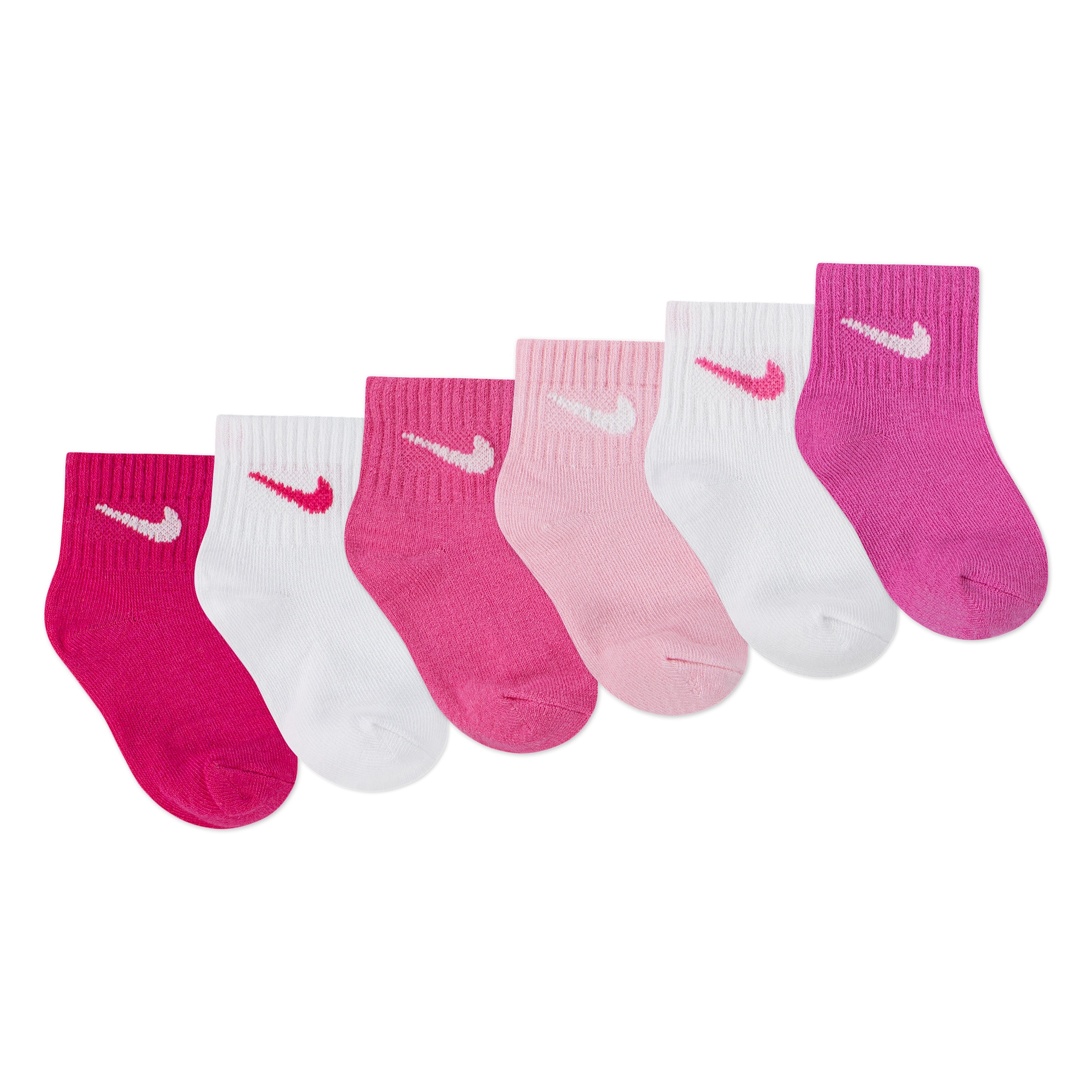 Nike Sportswear Socken »NHN SWOOSH 6PK INFANT ANKLE SO« 6 Paar tlg. für Babys, 6er-Set, weiches, elastisches Material, elastischer Bund