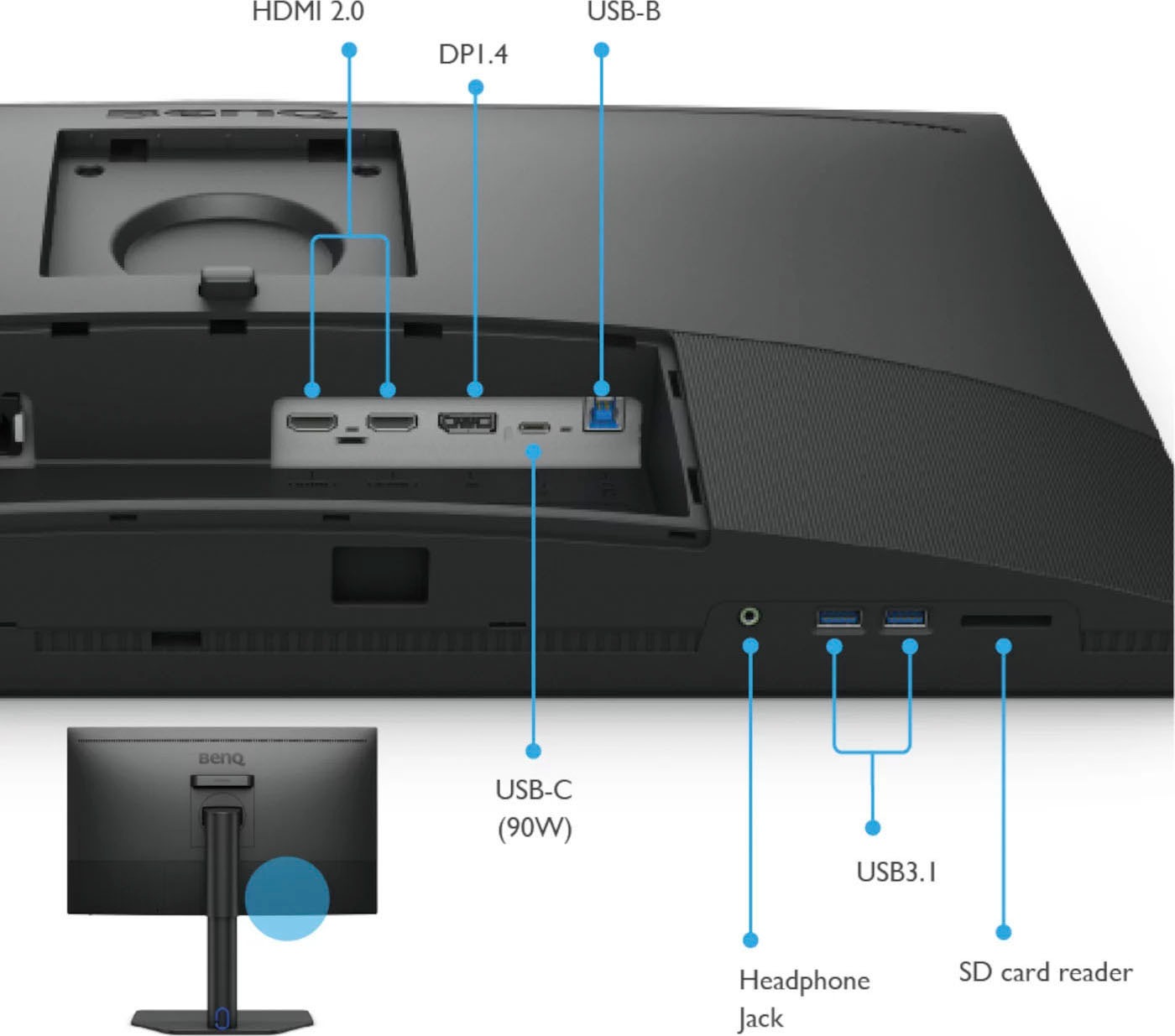 BenQ LED-Monitor »SW272Q«, 68,6 cm/27 Zoll, 2560 x 1440 px, Wide Quad HD, 5 ms Reaktionszeit, 60 Hz