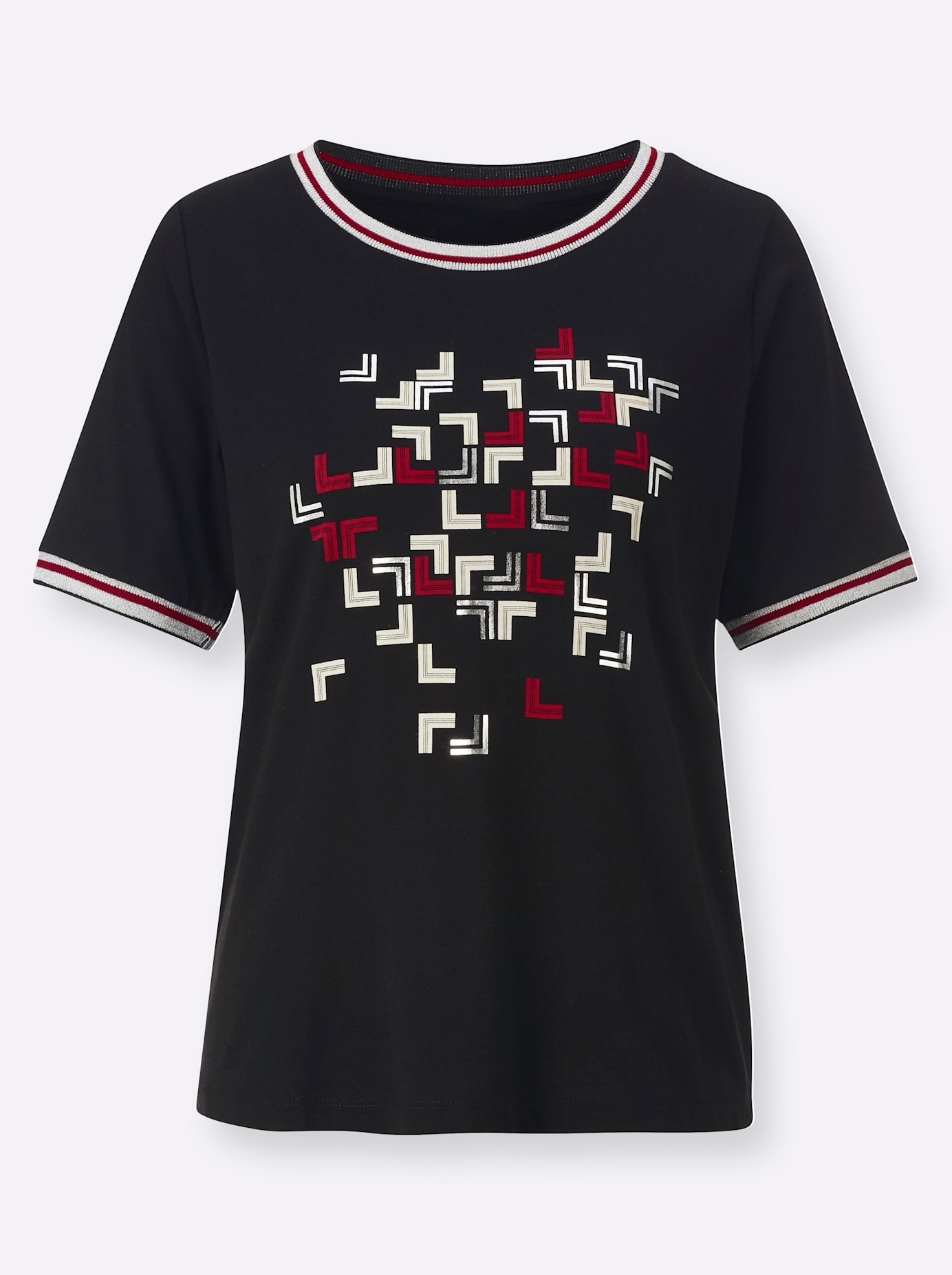 Inspirationen Kurzarmshirt »Rundhals-Shirt«, (1 tlg.)