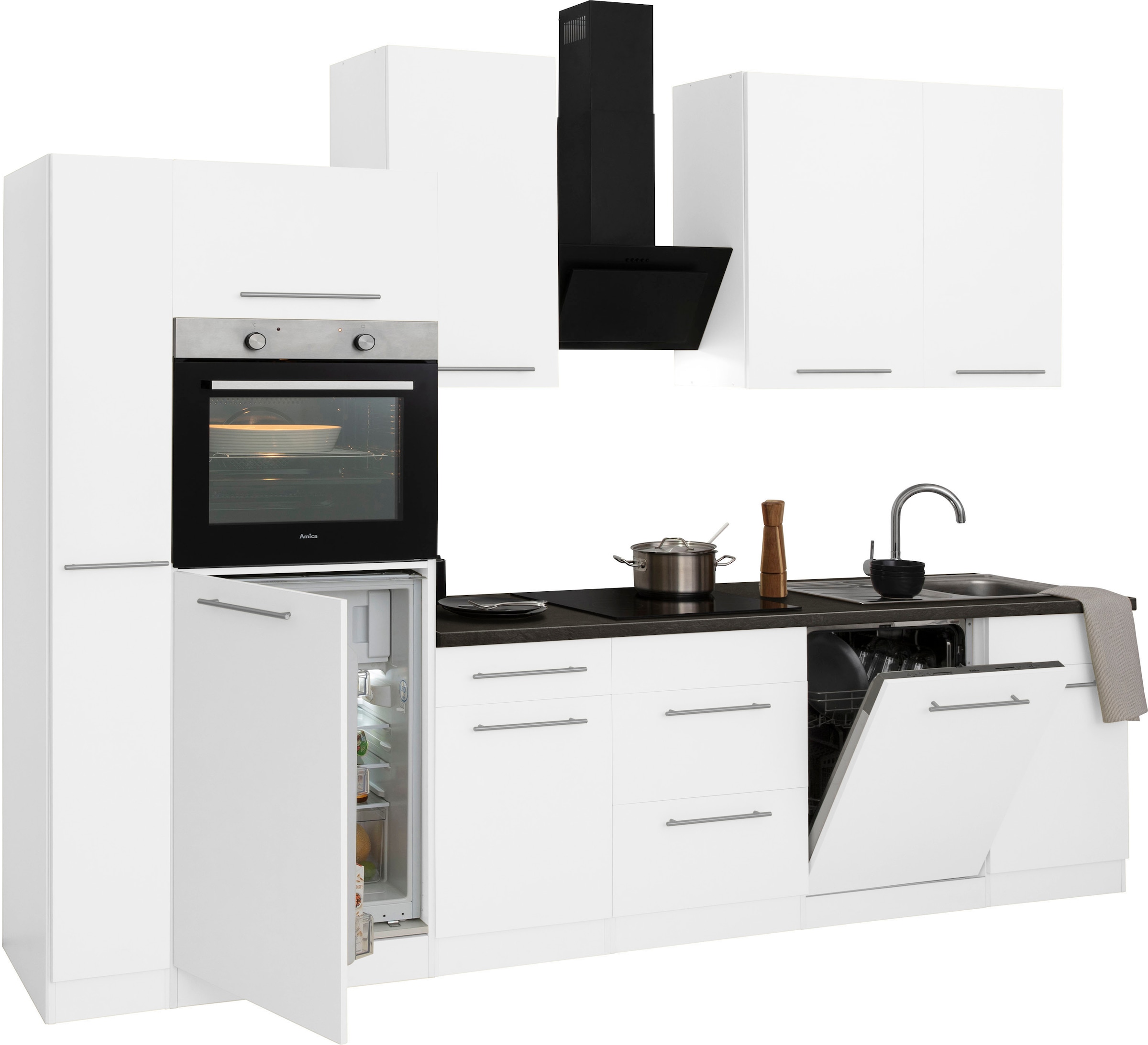 Küchen »Unna«, Küchenzeile ohne 310 kaufen cm wiho bei E-Geräte, Breite OTTO