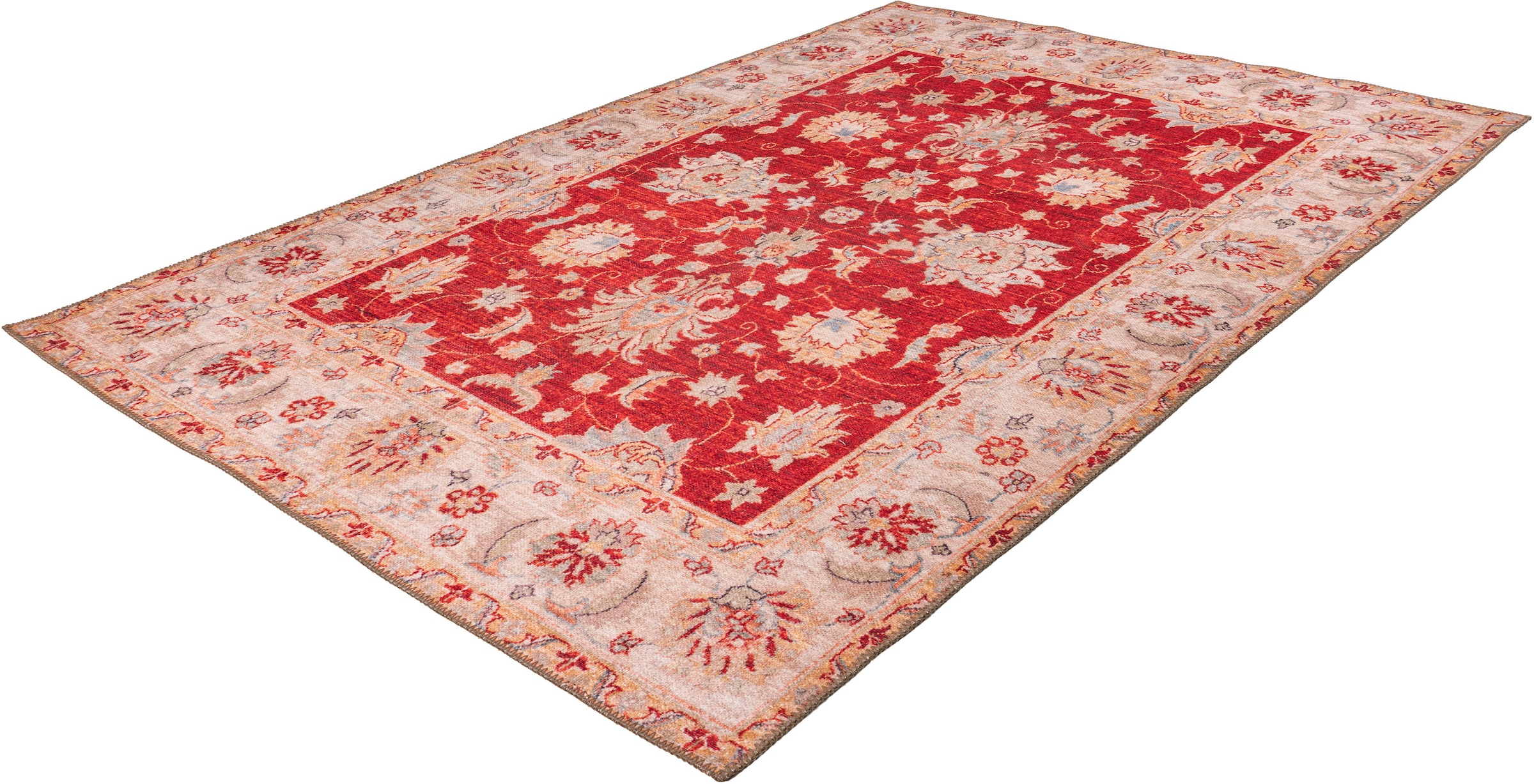 me gusta Teppich »Faye 625«, rechteckig, 6 mm Höhe, Flachgewebe, gedrucktes Motiv, Wohnzimmer, Esszimmer