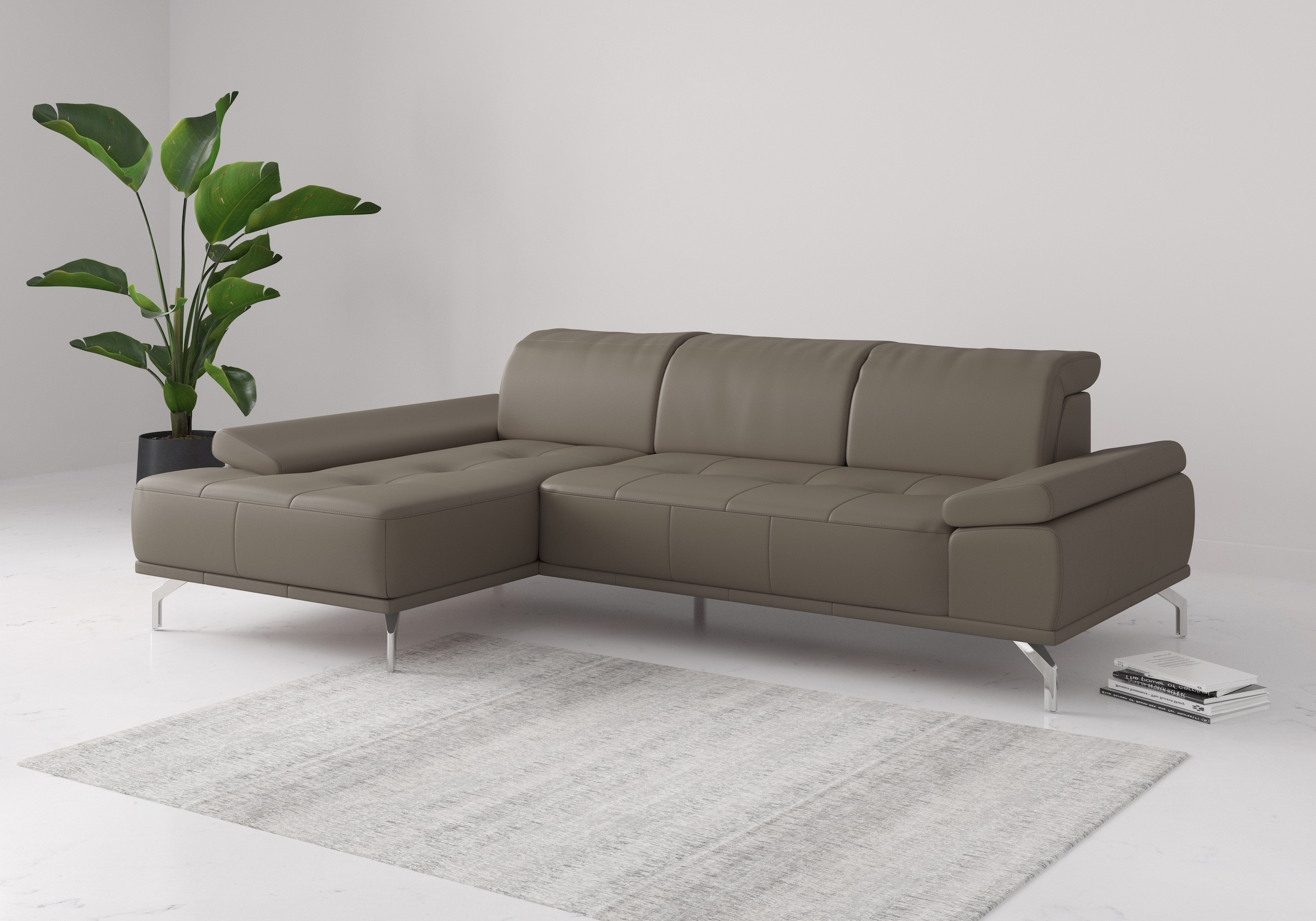 Places of Style Ecksofa »Caluna«, Inkl.Sitztiefenverstellung