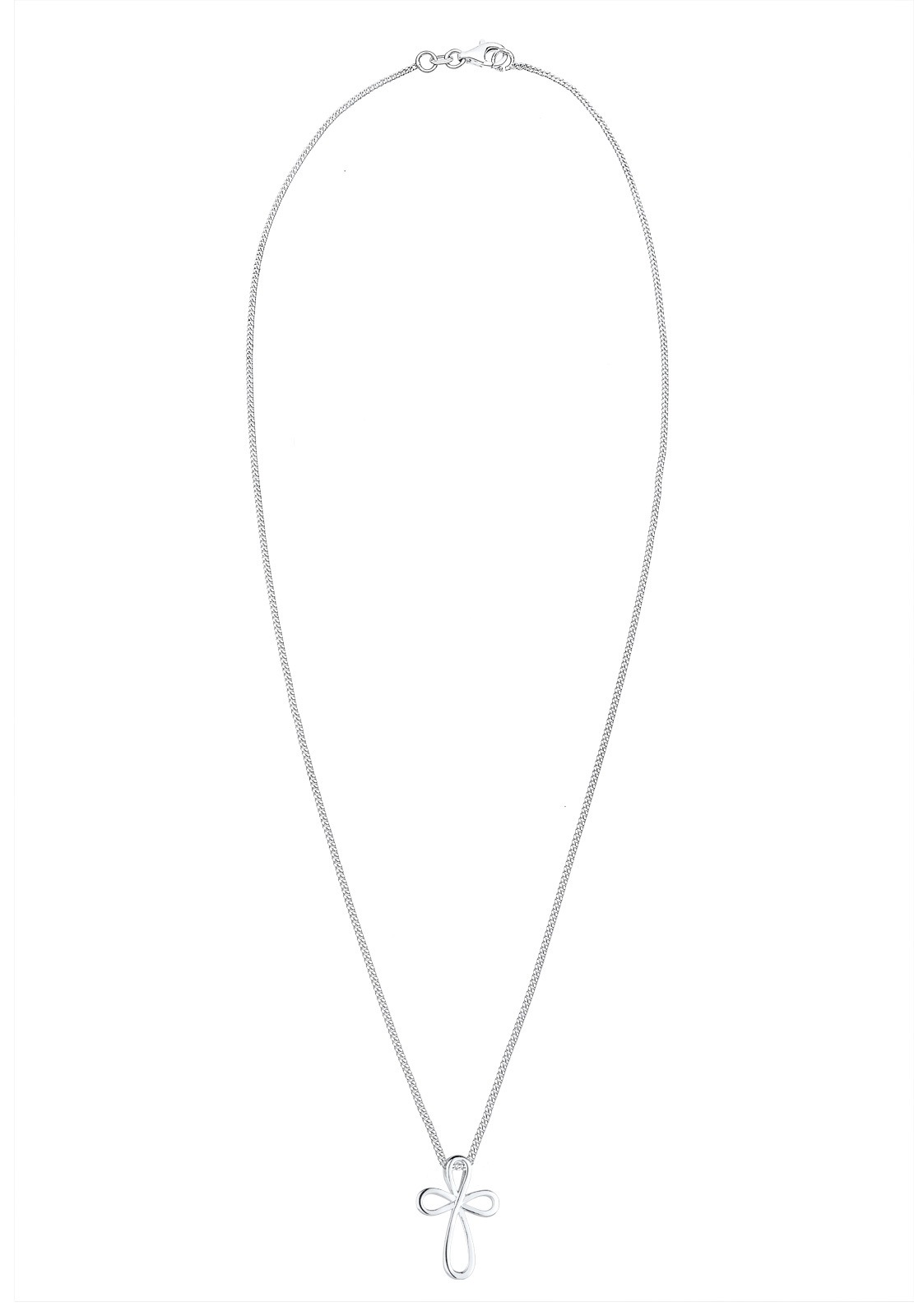 Elli Kette mit Anhänger »Halskette Kreuz 925 Sterling Silber«