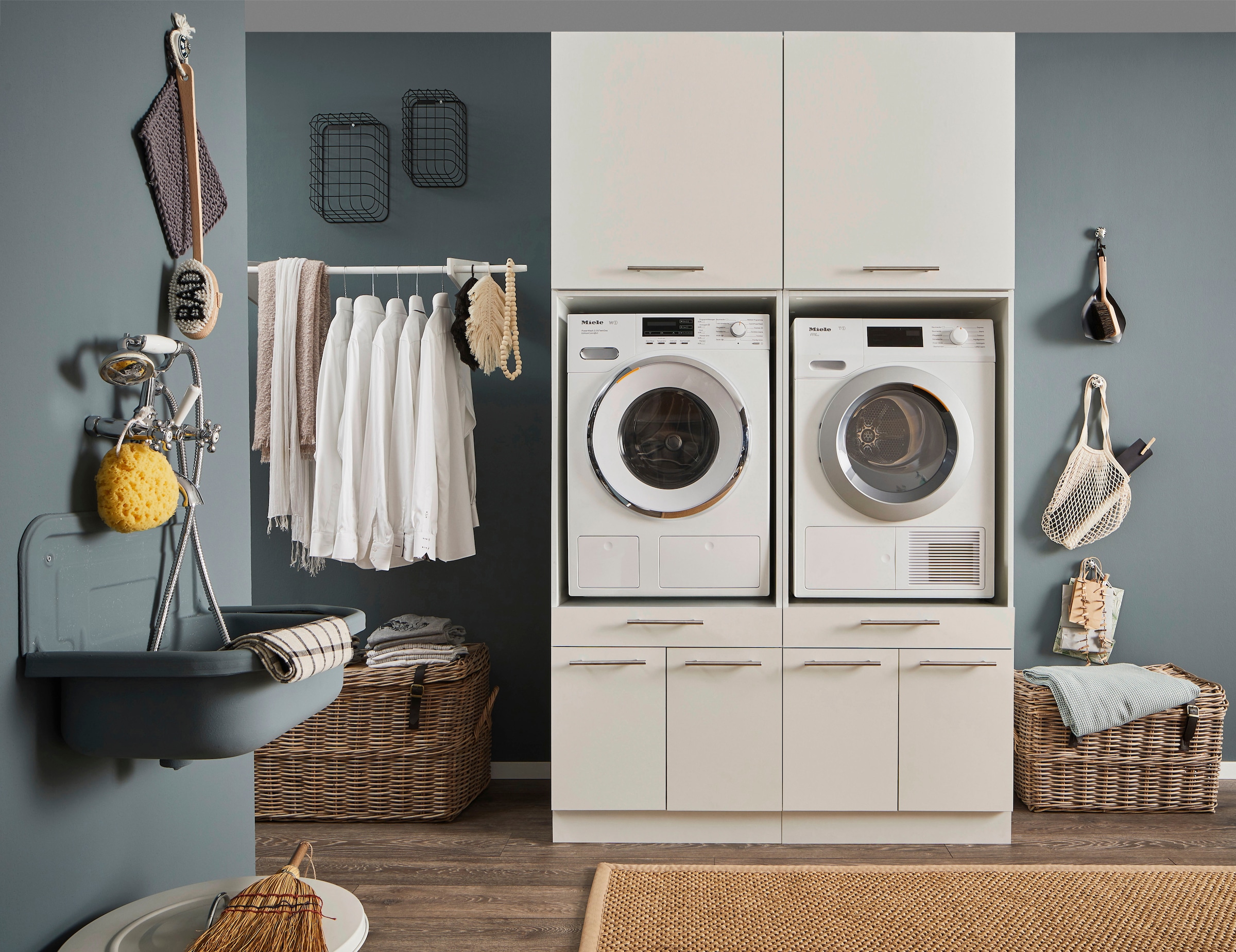 Laundreezy Mehrzweckschrank-Set »Laundreezy, 4-tlg. Mehrzweckschrank-Set B/H/T 135/238/68 cm« 4 Stk. tlg.