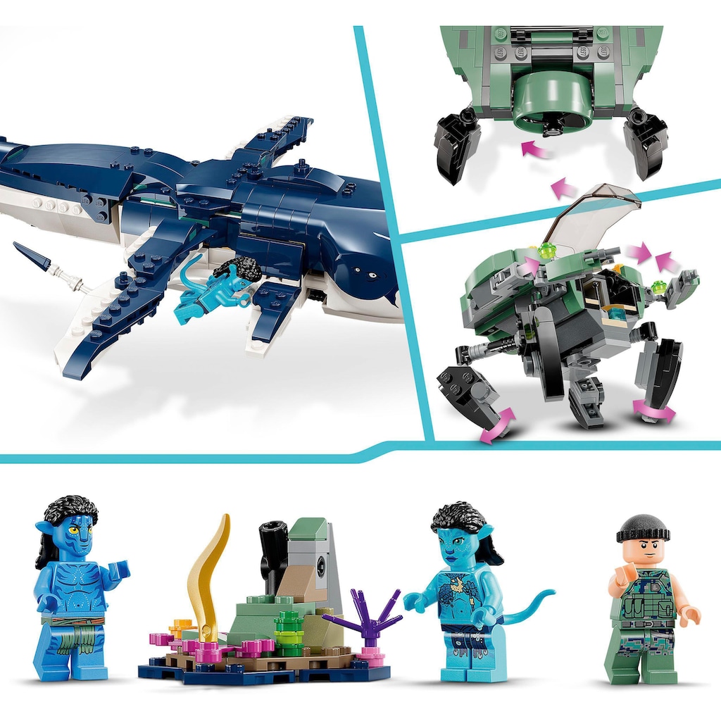 LEGO® Konstruktionsspielsteine »Payakan der Tulkun und Krabbenanzug (75579), LEGO® Avatar«, (761 St.)