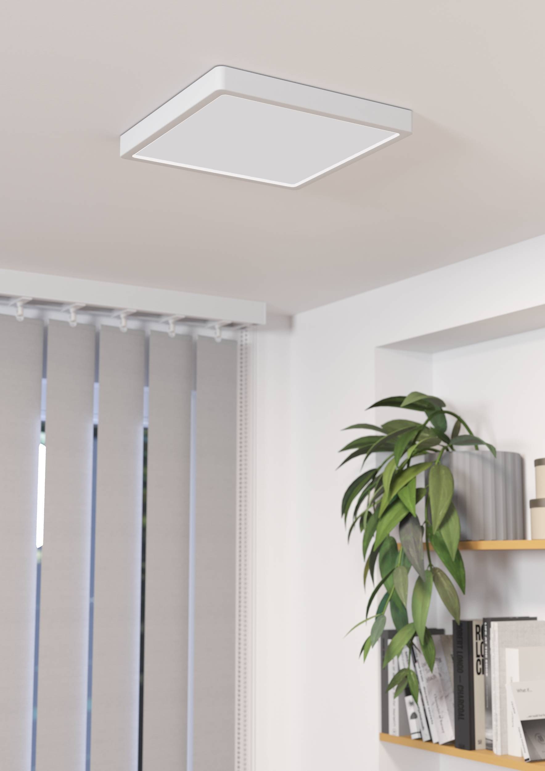 EGLO Aufbauleuchte »Fueva 5 Deckenleuchte, Aufbaulampe, Flurlampe,Wohnzimmerlampe, weiß« LED-Modul 1 Stk. Warmweiß L x B 28,5 cm, Aufbauleuchte, Bad-Deckenlampe, LED Aufbaulampe, IP44