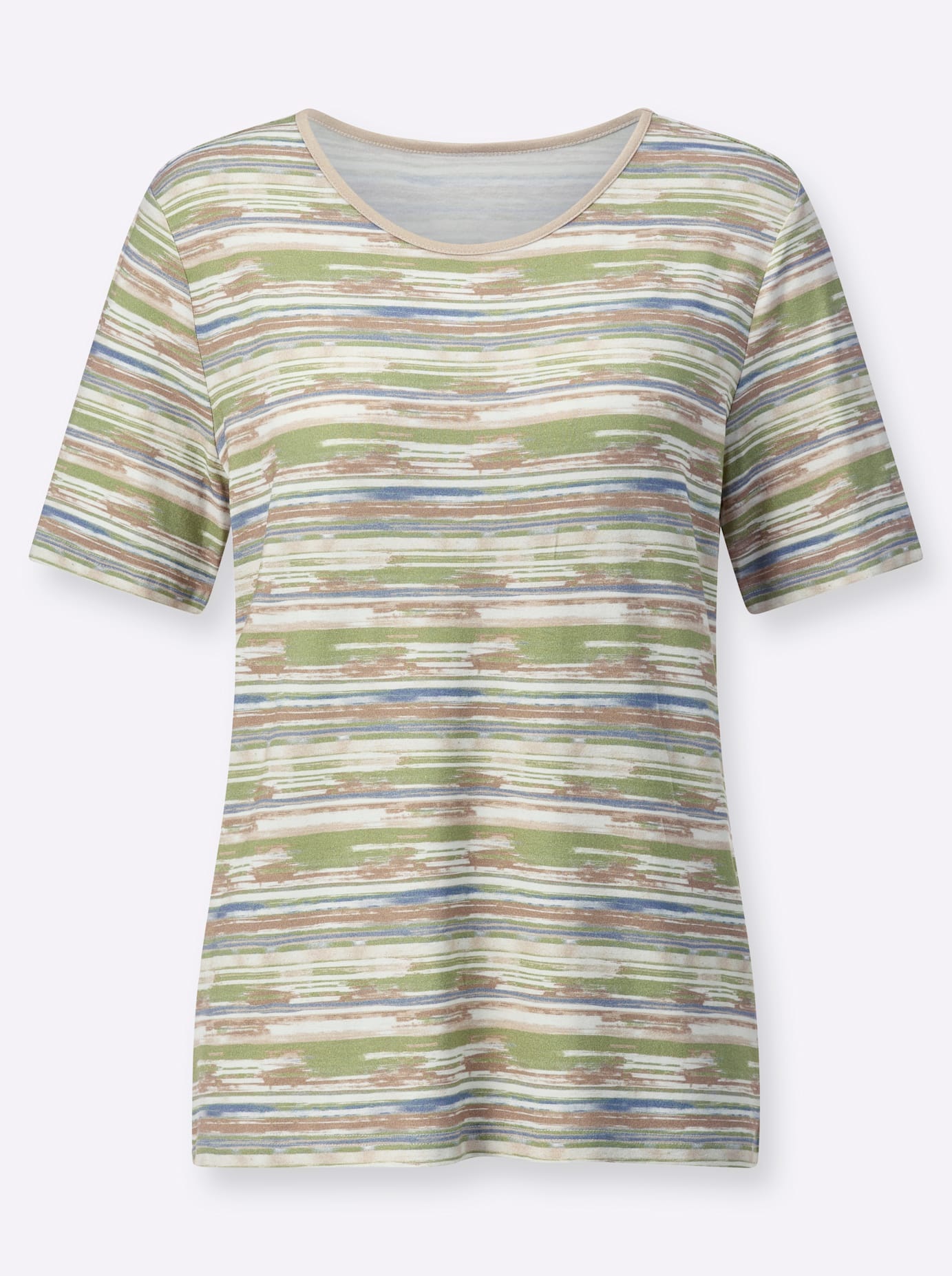 Casual Looks Rundhalsshirt »Kurzarm-Shirt«, (1 tlg.)