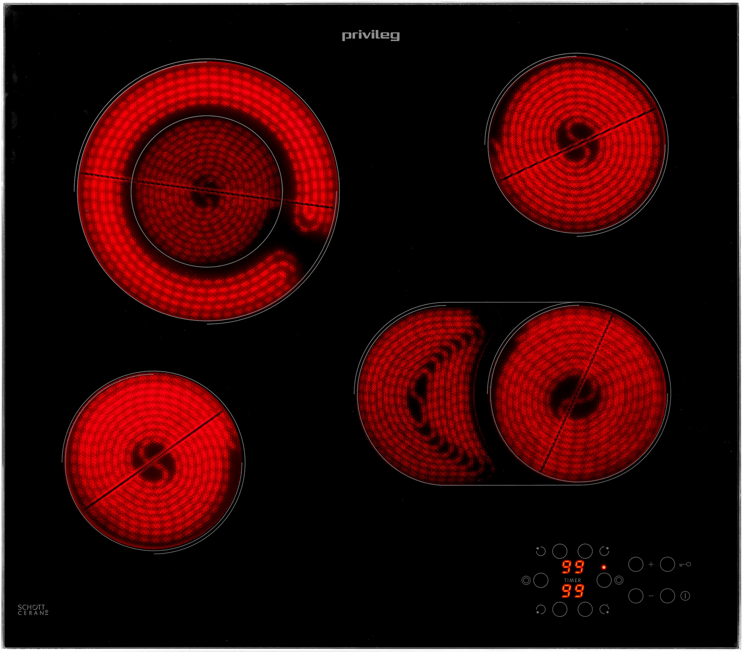 Privileg Backofen-Set Materia »PBA285HR0I« Hydrolyse Set, 2 Stk. tlg. ECO Heißluft - saftigen Braten durch gleichmäßige Luftverteilung