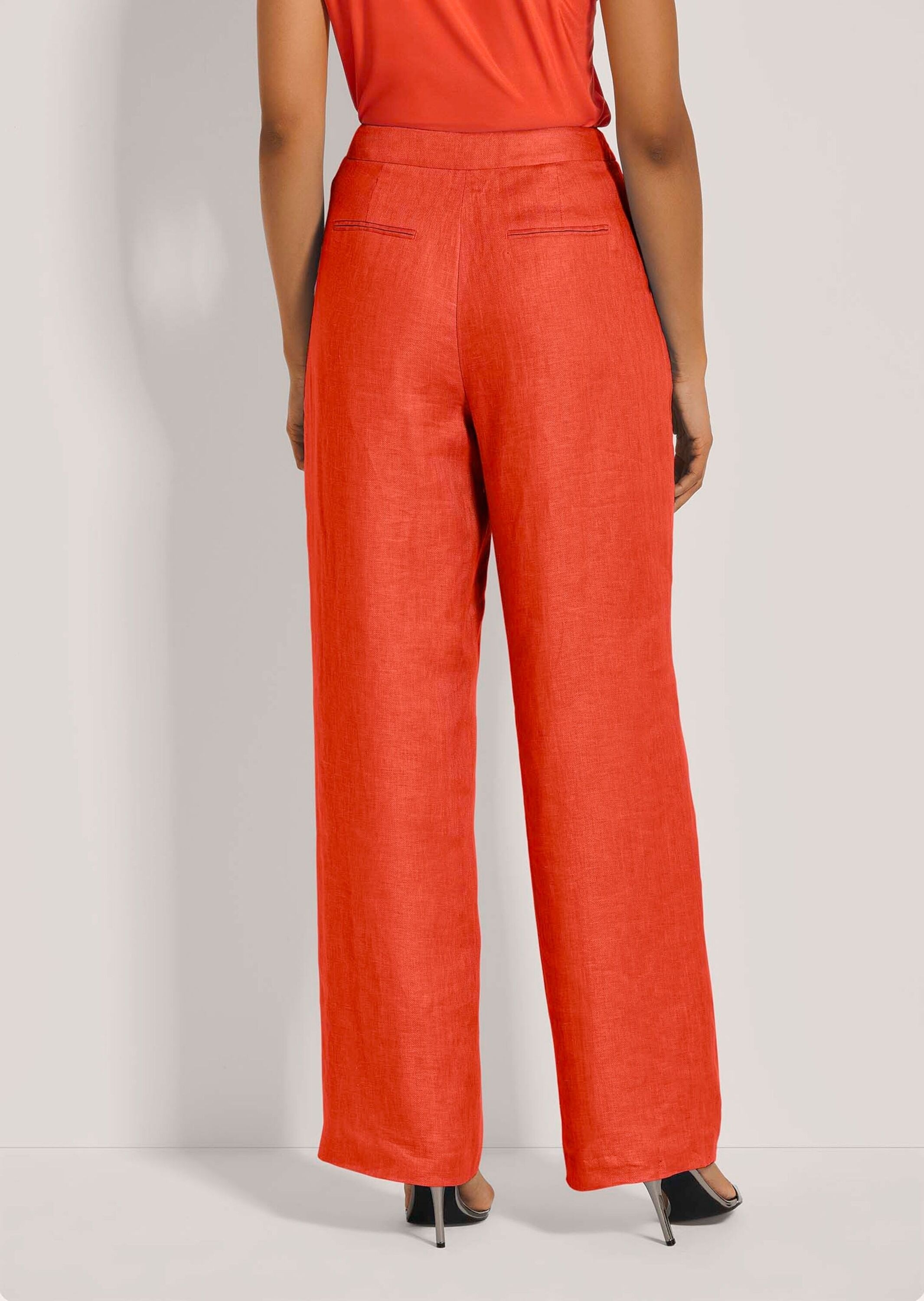 MADELEINE Bundfaltenhose »Hose Weite Leinenhose mit Bundfalten«