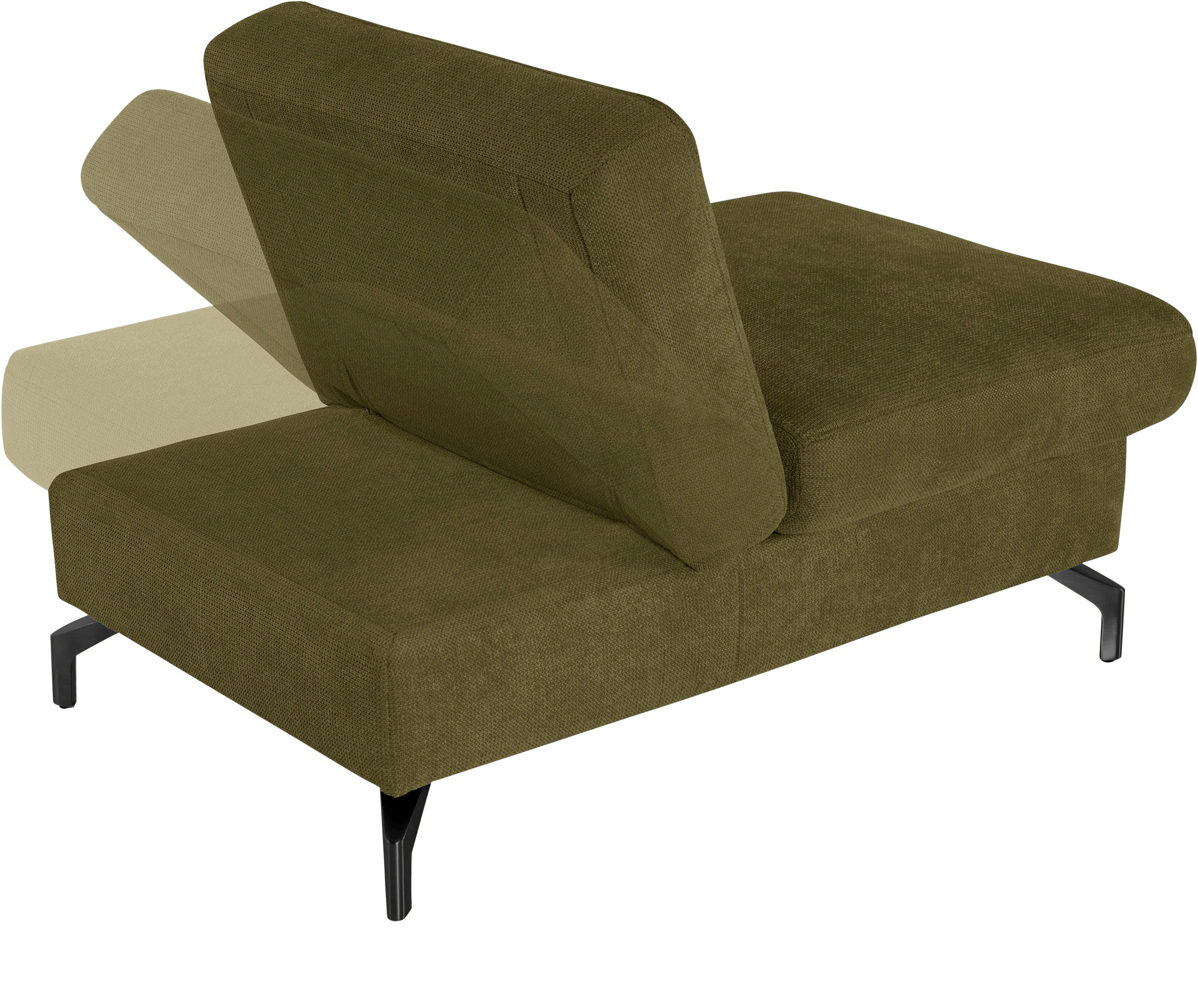 sit&more Hocker »Percy«, Fußhöhe 15cm, mit Klappfunktion, wahlweise in 2 Fußfarben
