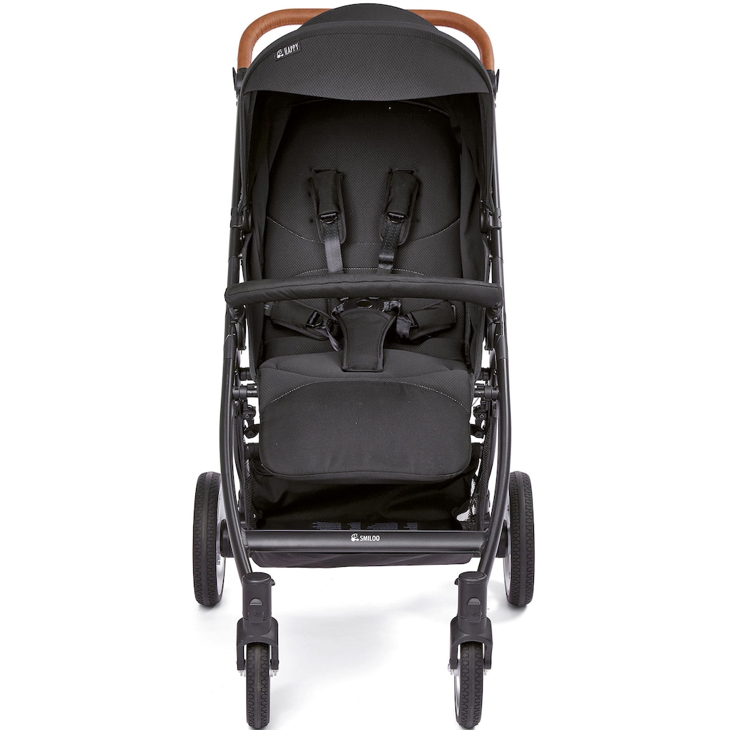 Gesslein Kinder-Buggy »Smiloo Happy +, schwarz/cognac, schwarz«