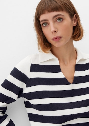 s.Oliver Strickpullover, mit Streifen-Muster